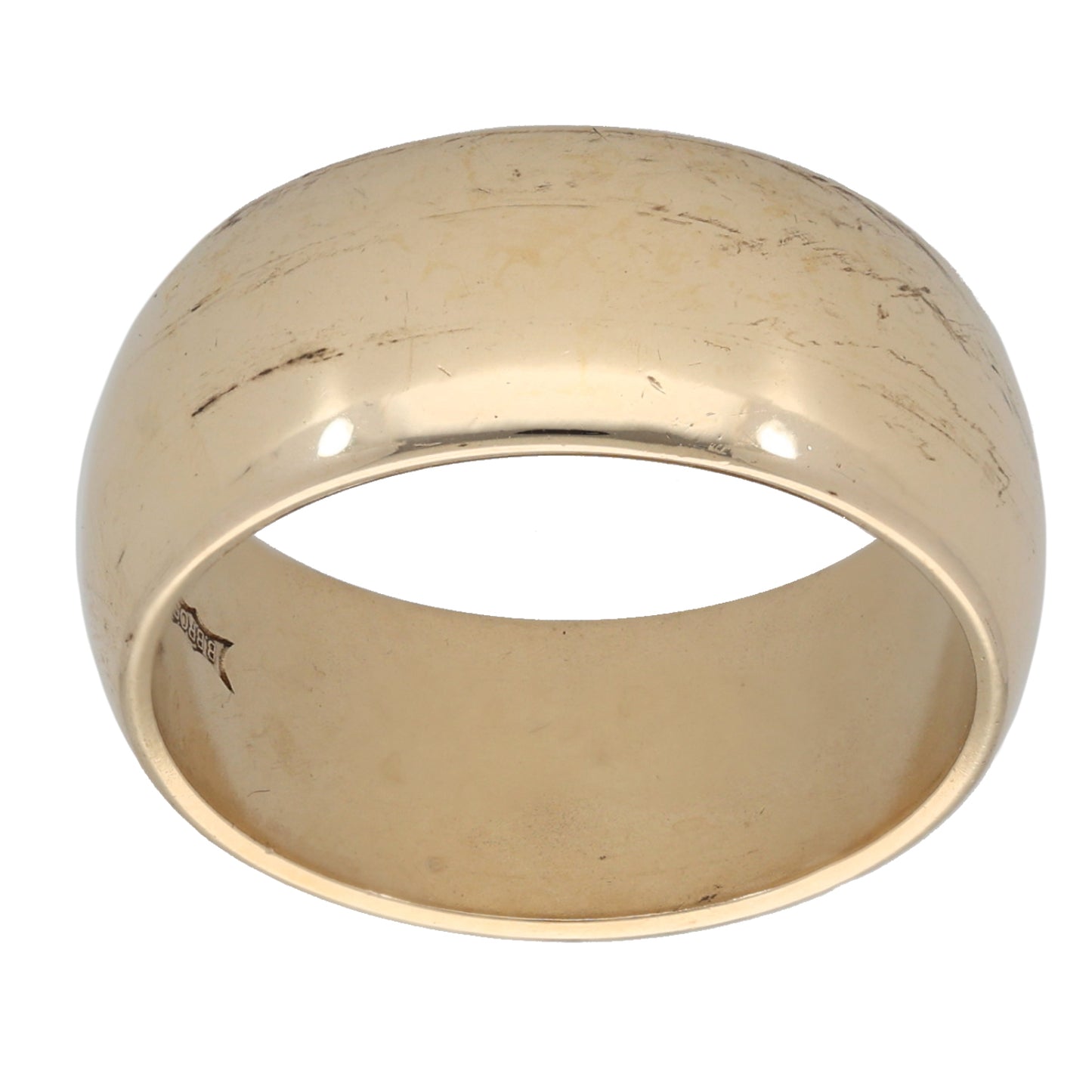 9ct Gold Plain Wedding Ring Size R