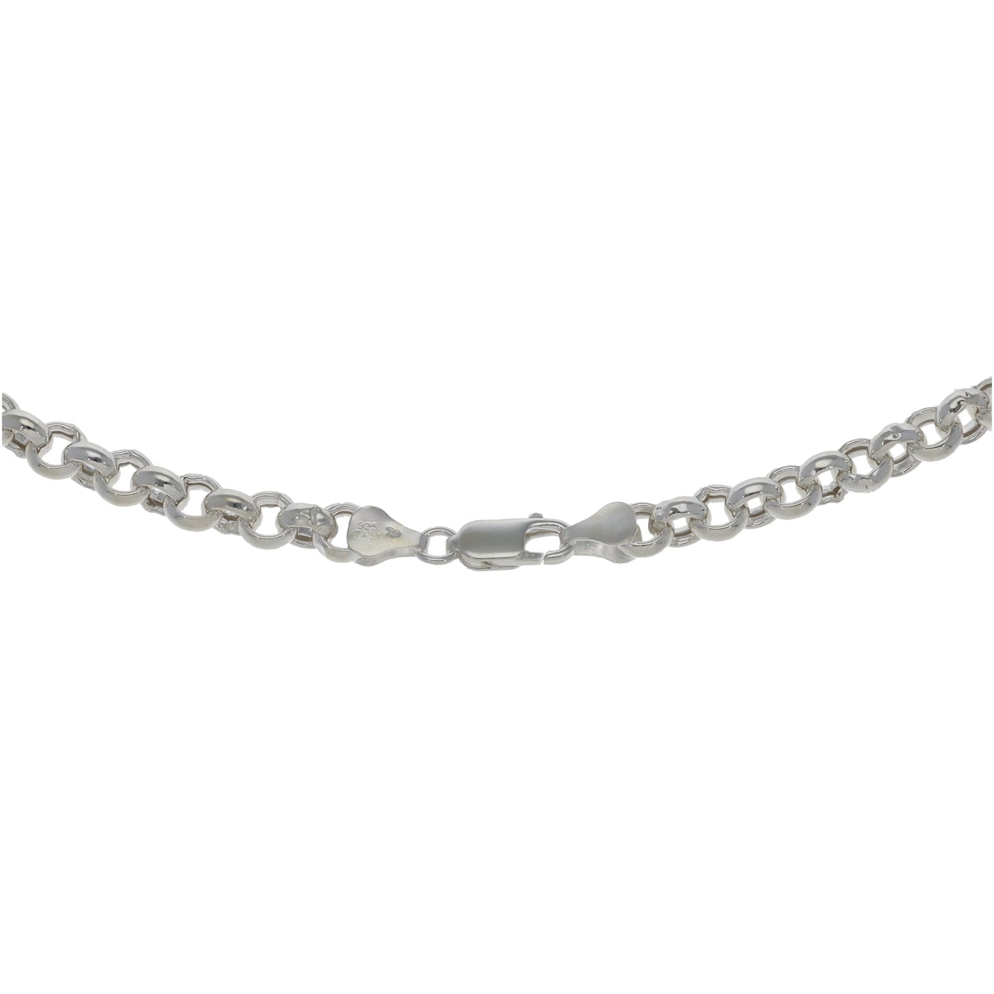 New Sterling Silver Round Belcher Chain 20"