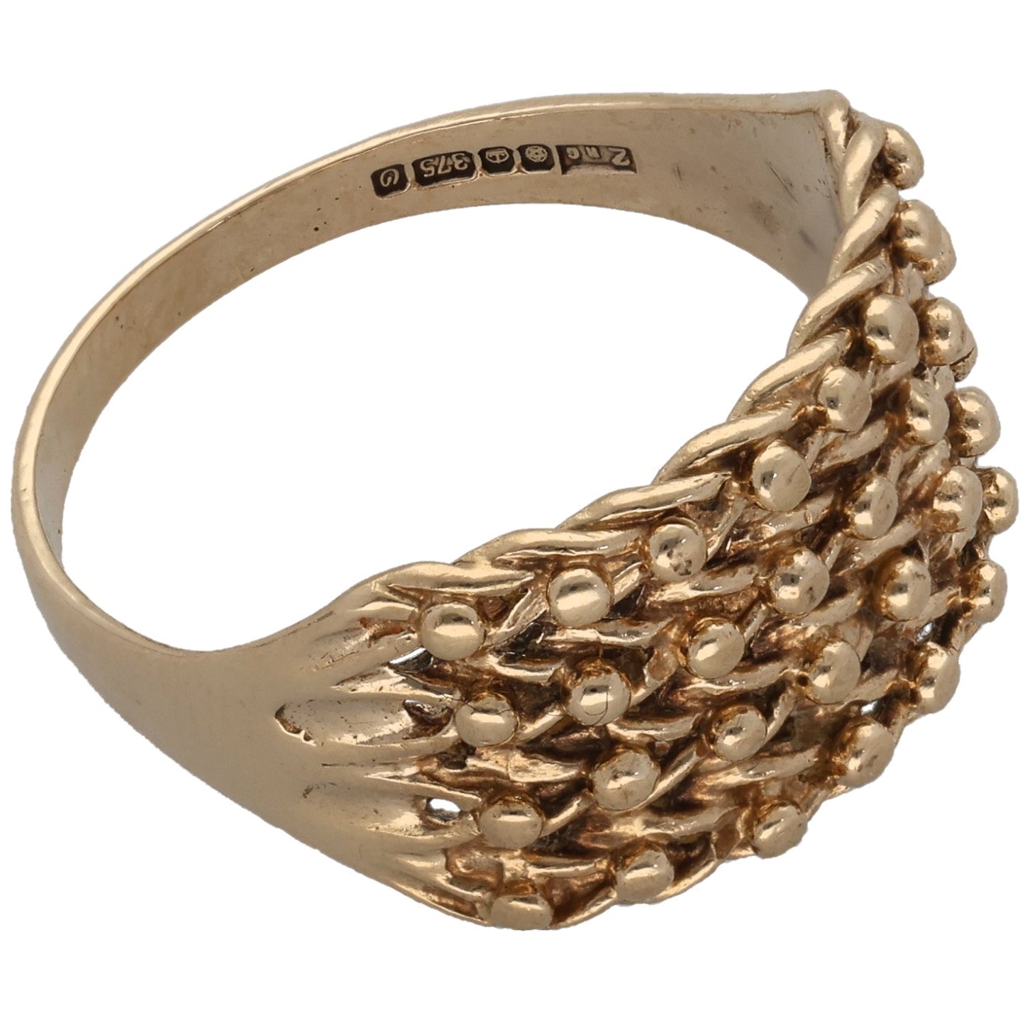 9ct Gold Keeper Ring Size R