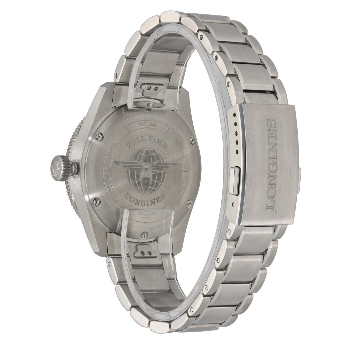 Longines Spirit Zulu Time L3.802.4 39mm Stainless Steel Watch