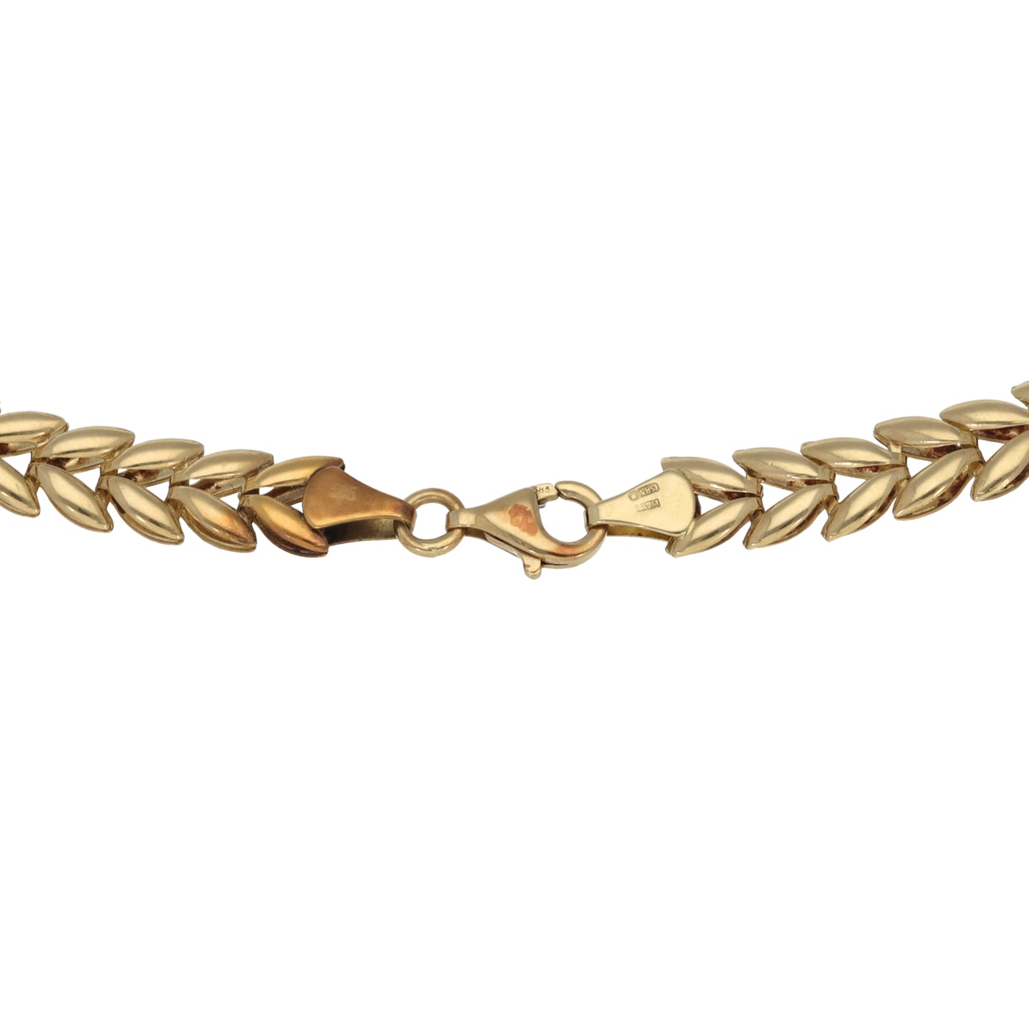 14ct Gold Imitation Gems Fancy Necklace 20"