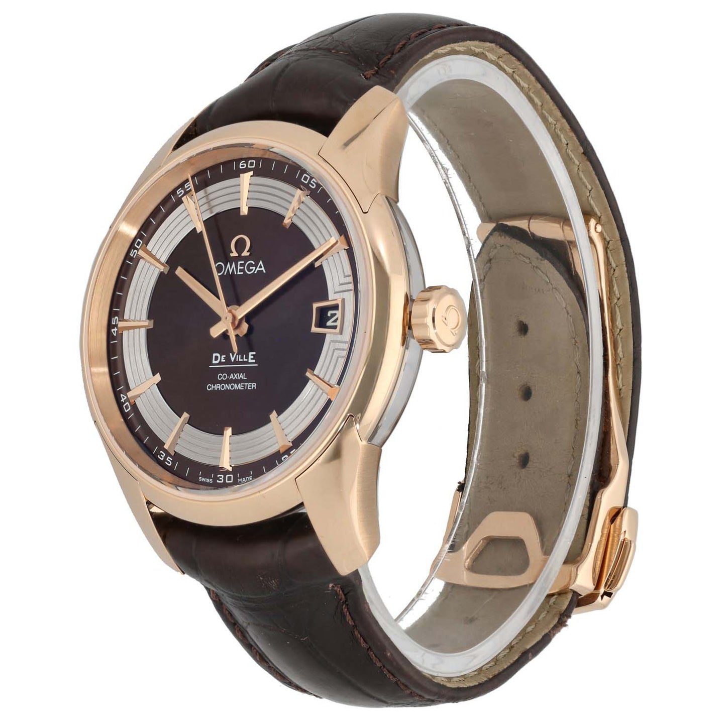 Omega De Ville Hour Vision 431.63.41.21.13.001 41mm Rose Gold Watch