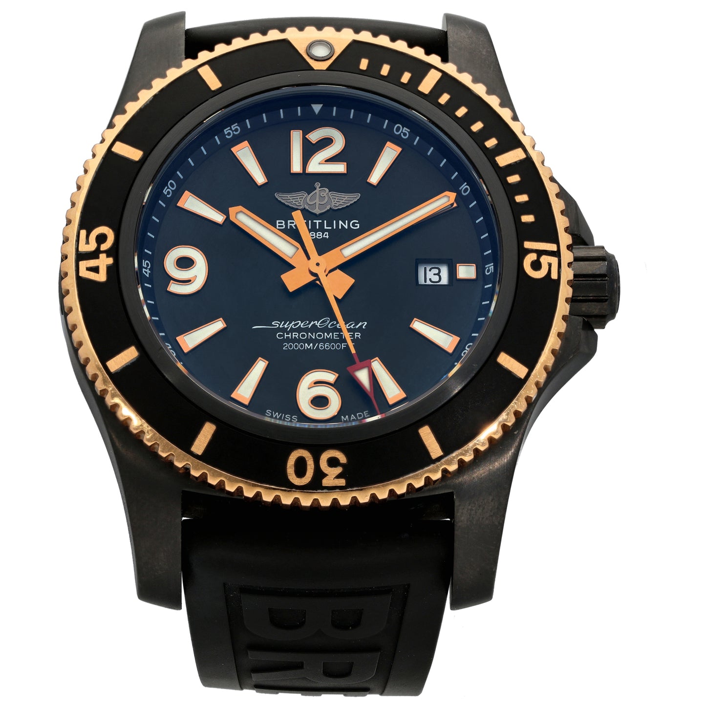 Breitling Superocean U17368 44mm PVD Stainless Steel Watch