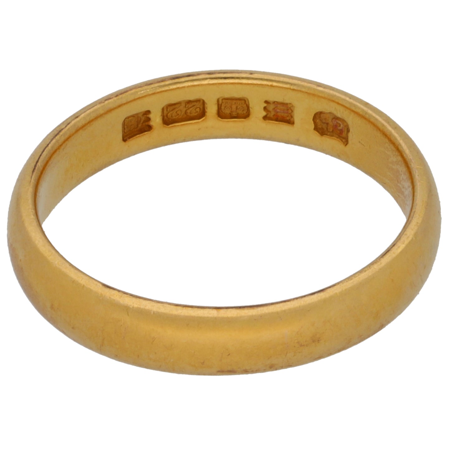 22ct Gold Plain Wedding Ring Size O