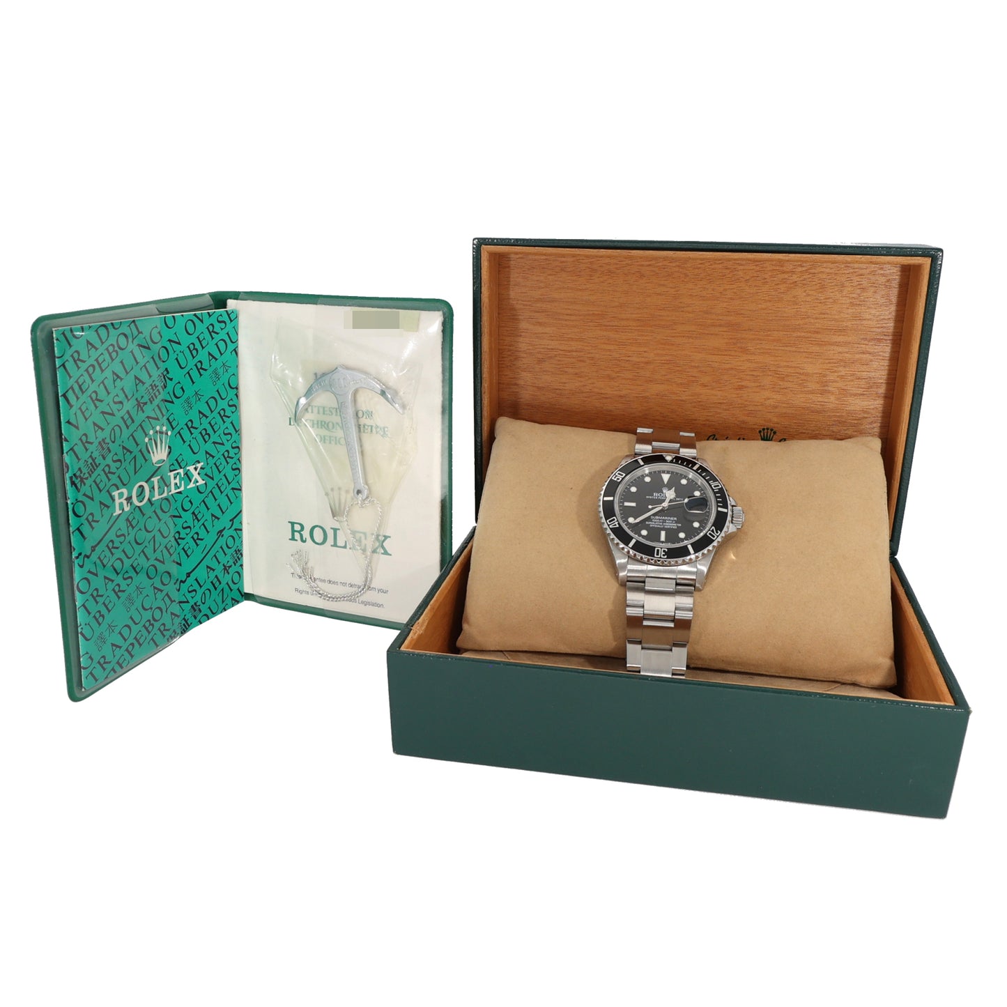 Rolex Submariner 168000 40mm Stainless Steel Watch