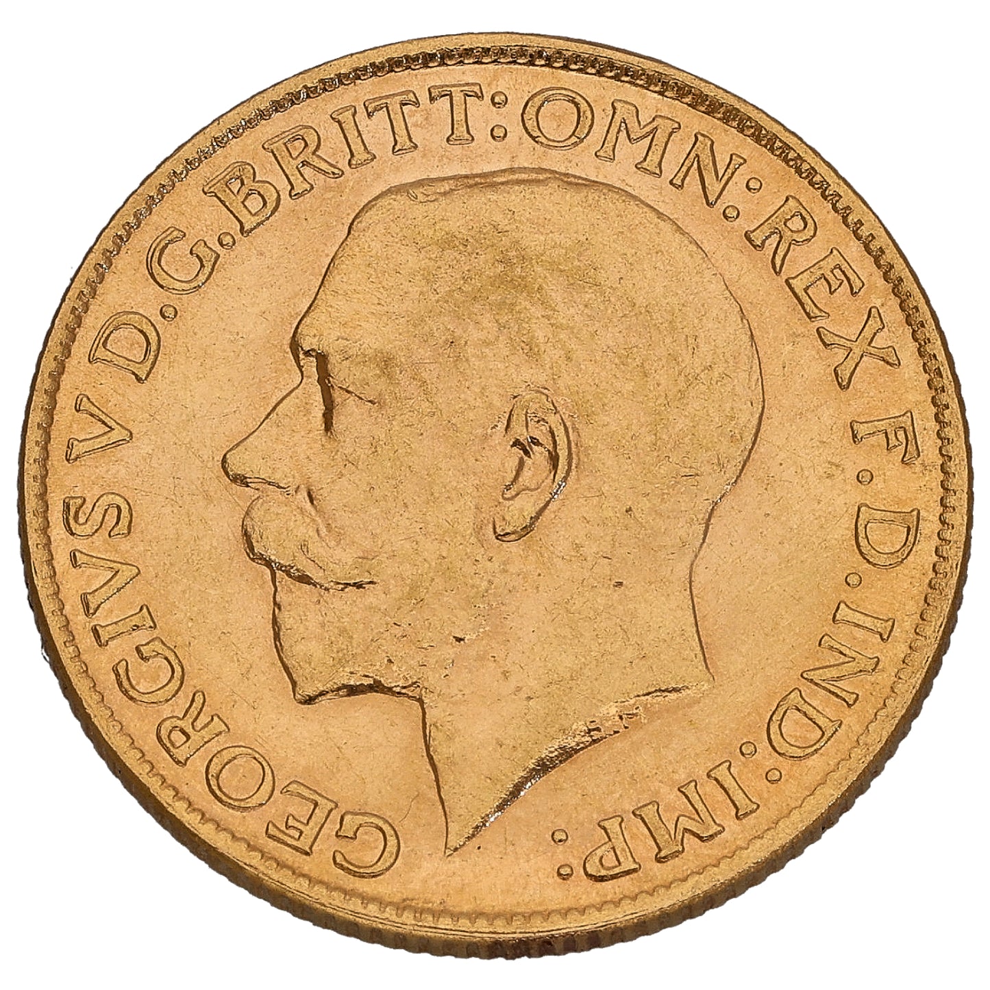 22ct Gold King George V Full Sovereign Coin 1918