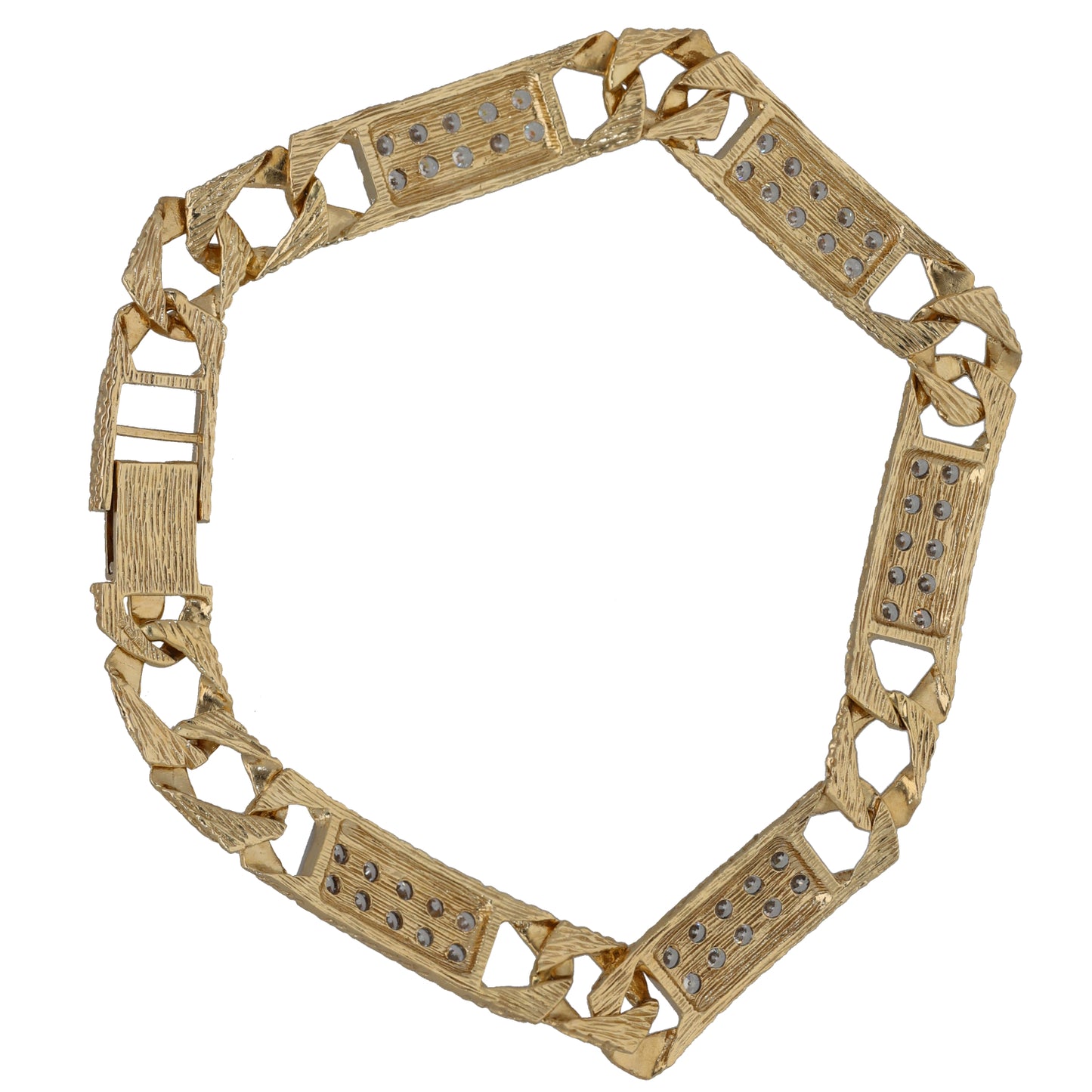 9ct Gold Cubic Zirconia Alternative Bracelet