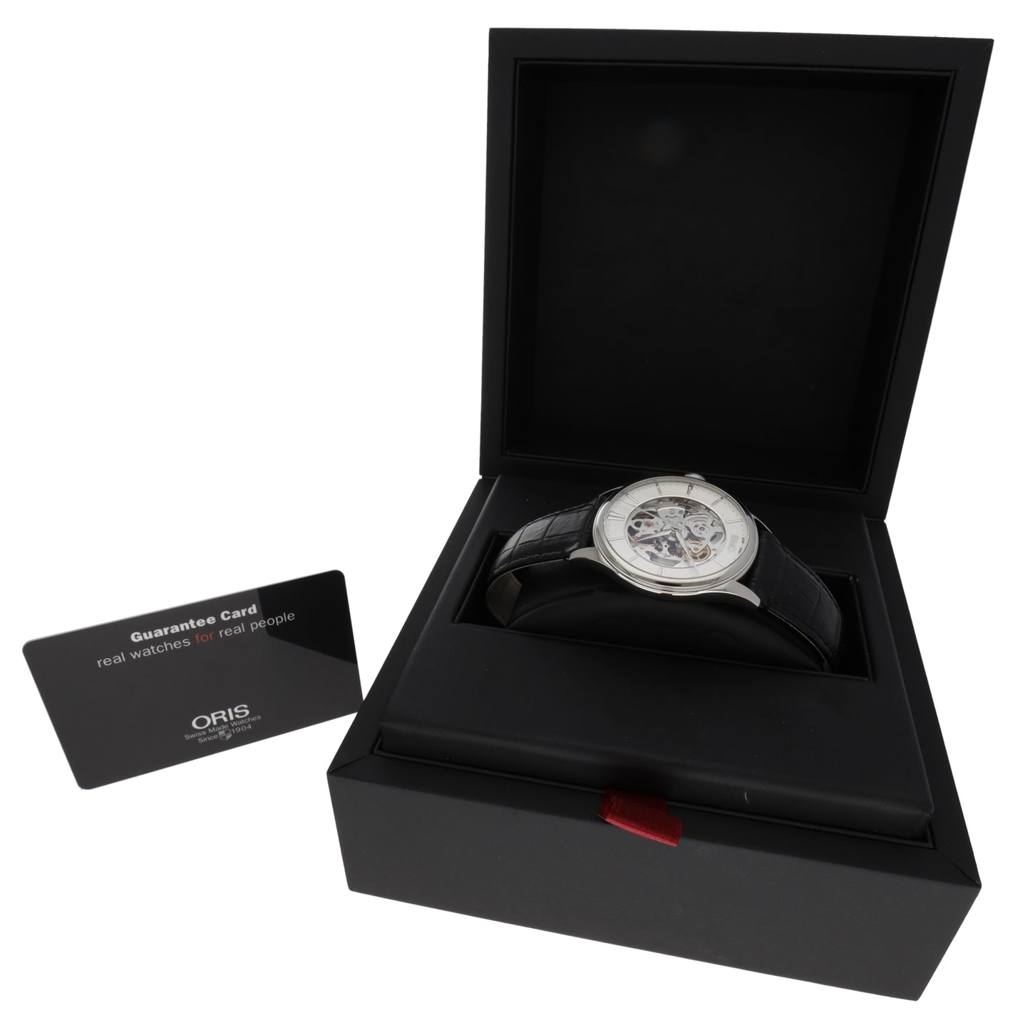 Oris Artelier Skeleton 7721-01 40mm Stainless Steel Watch