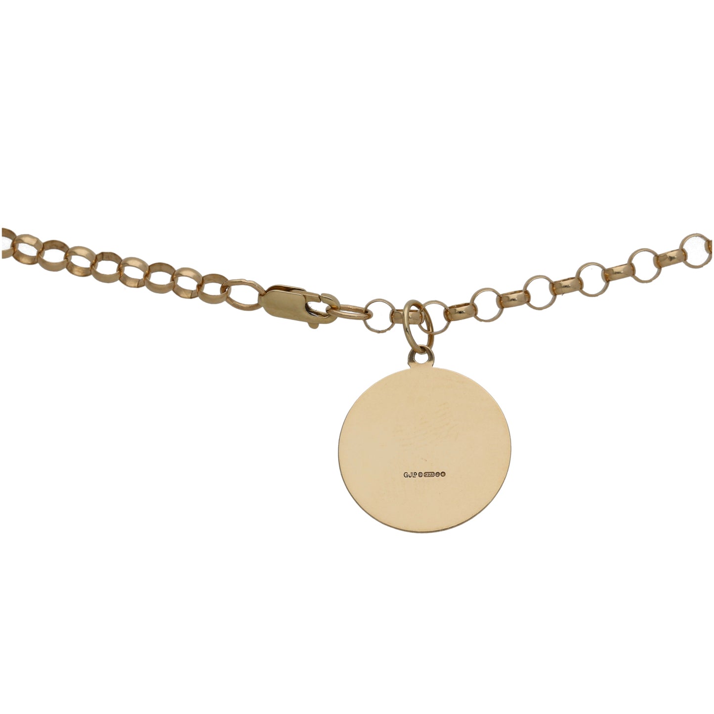 9ct Gold St Christopher Pendant With Chain