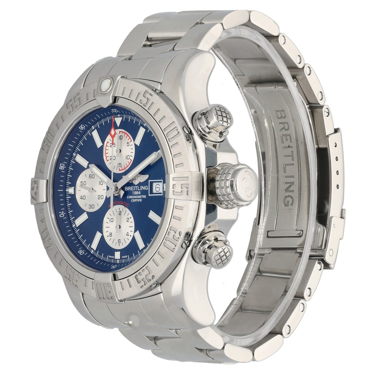 Breitling Super Avenger II A13371 48mm Stainless Steel Watch
