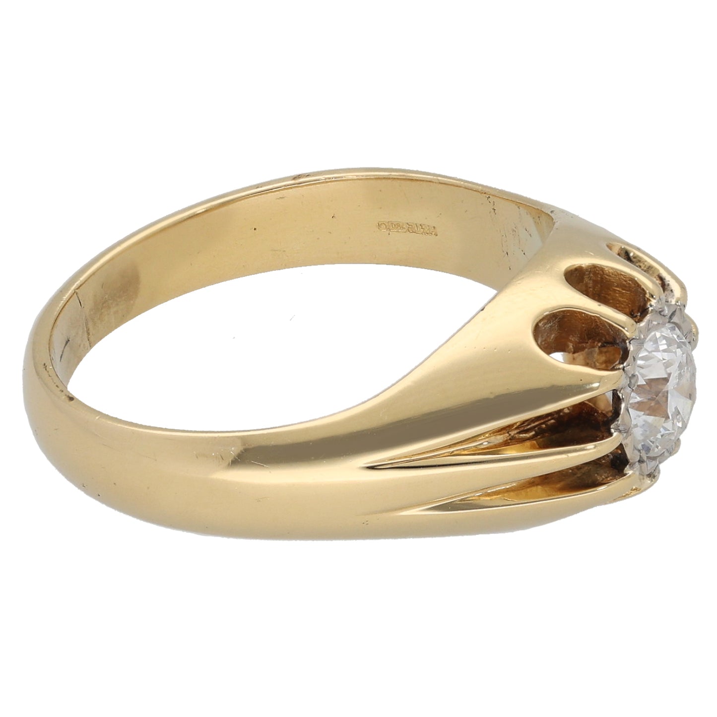18ct Gold 0.73ct Diamond Solitaire Ring Size Z