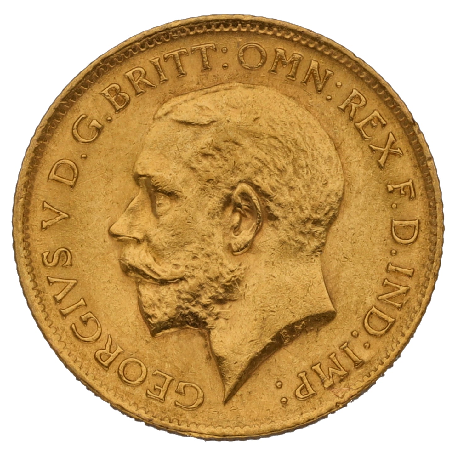 22ct Gold King George V Half Sovereign Coin 1912