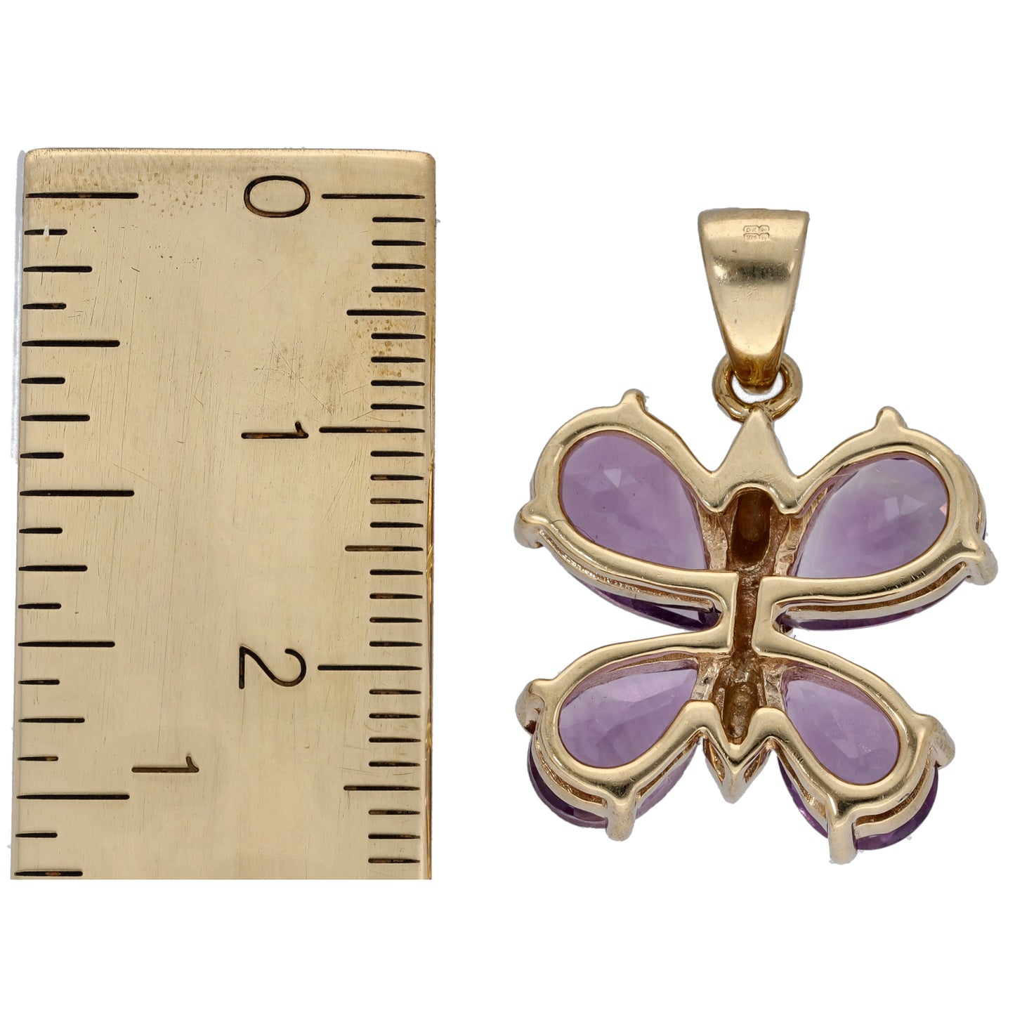 9ct Gold Amethyst Dress/Cocktail Pendant