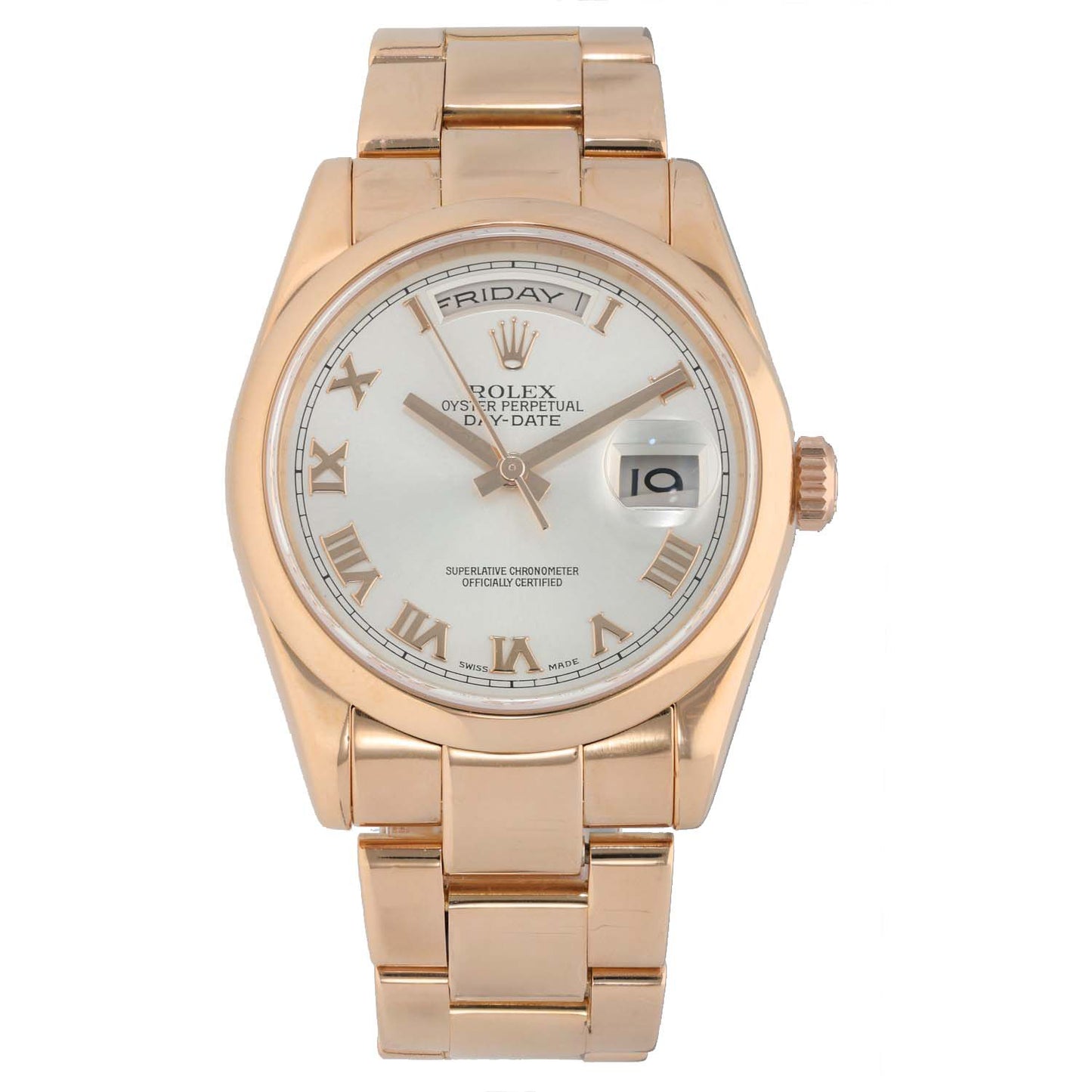 Rolex Day-Date 36 118205 36mm Rose Gold Watch