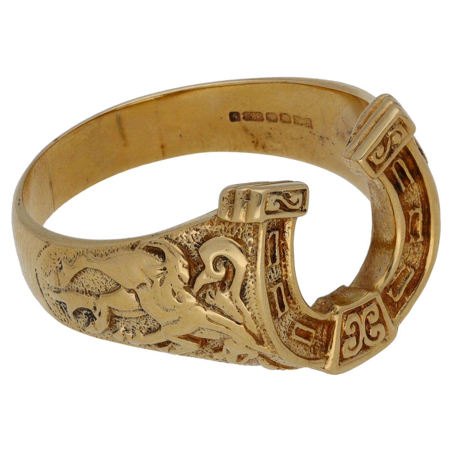 9ct Gold Horseshoe Ring Size Z+2