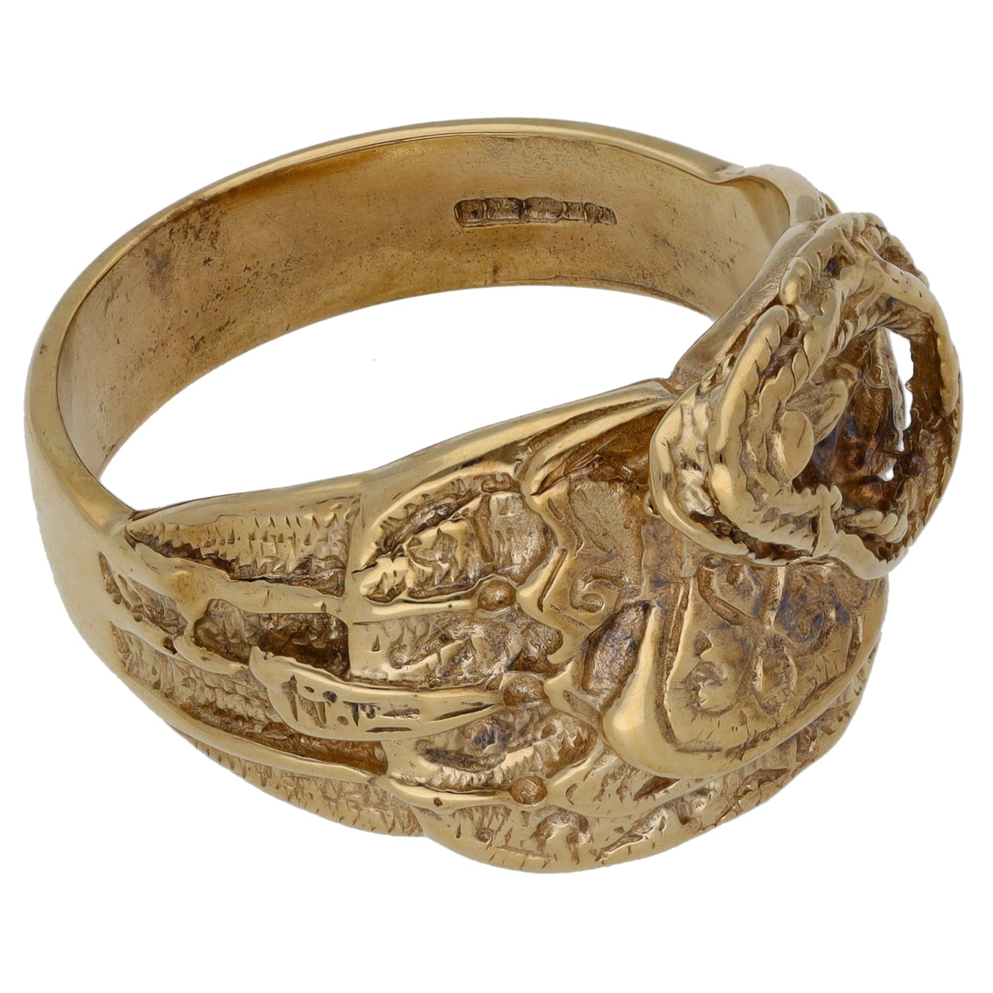 9ct Gold Saddle Ring Size W