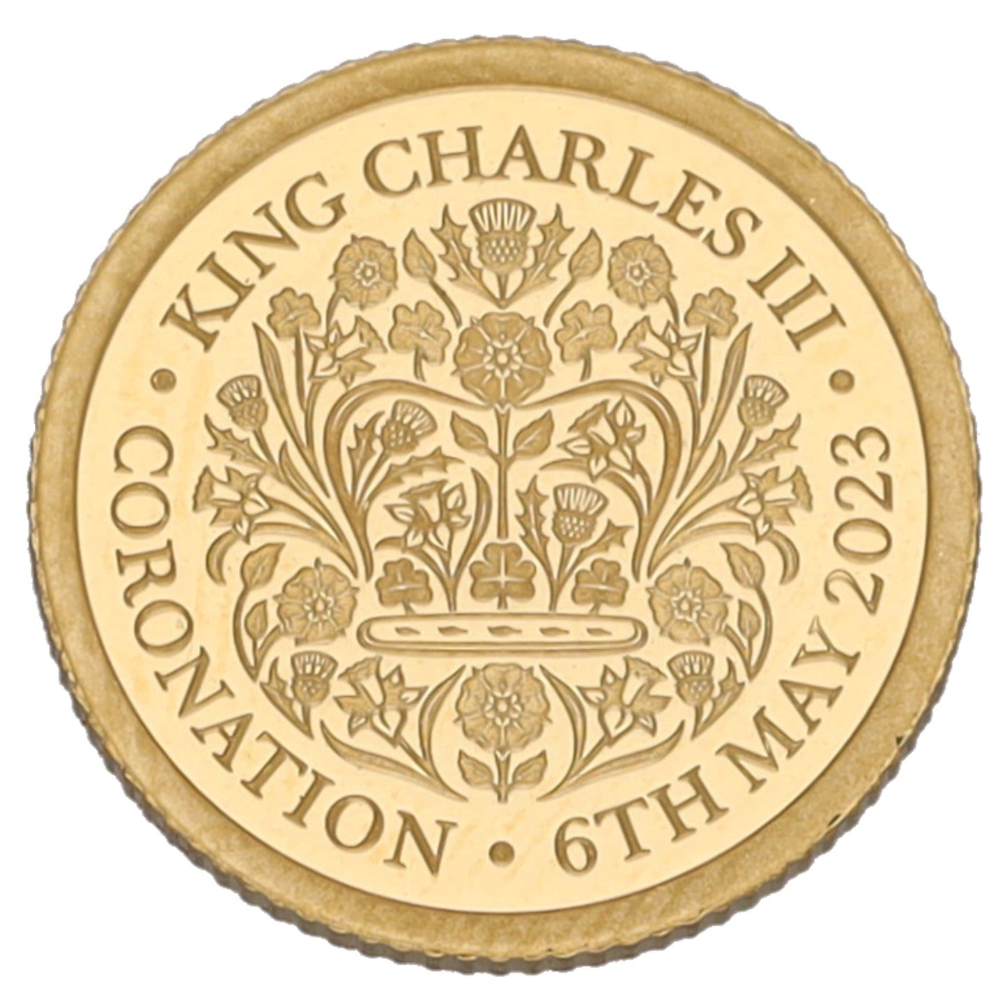 22ct Gold King Charles III Coronation Eighth Sovereign Coin 2023