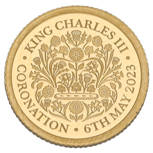 22ct Gold King Charles III Coronation Eighth Sovereign Coin 2023