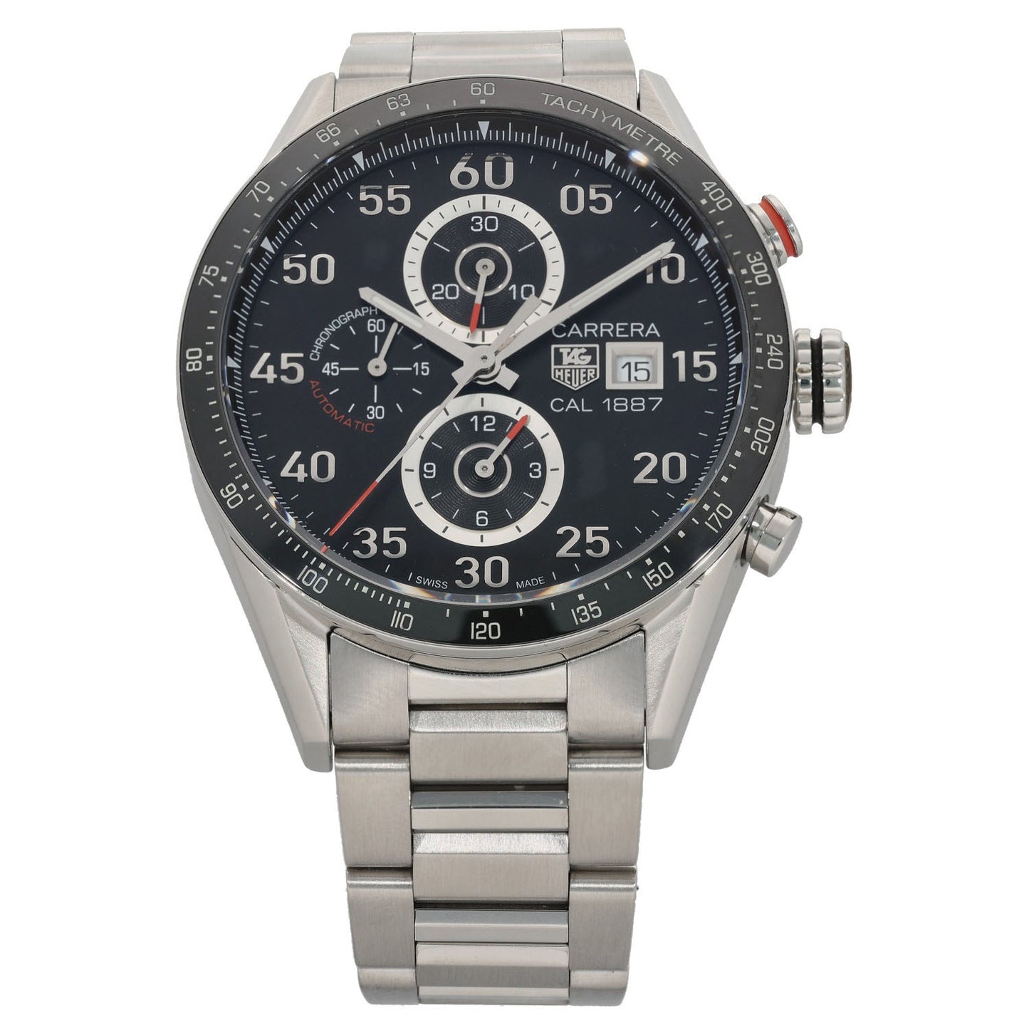Tag Heuer Carrera CAR2A10 44mm Stainless Steel Watch