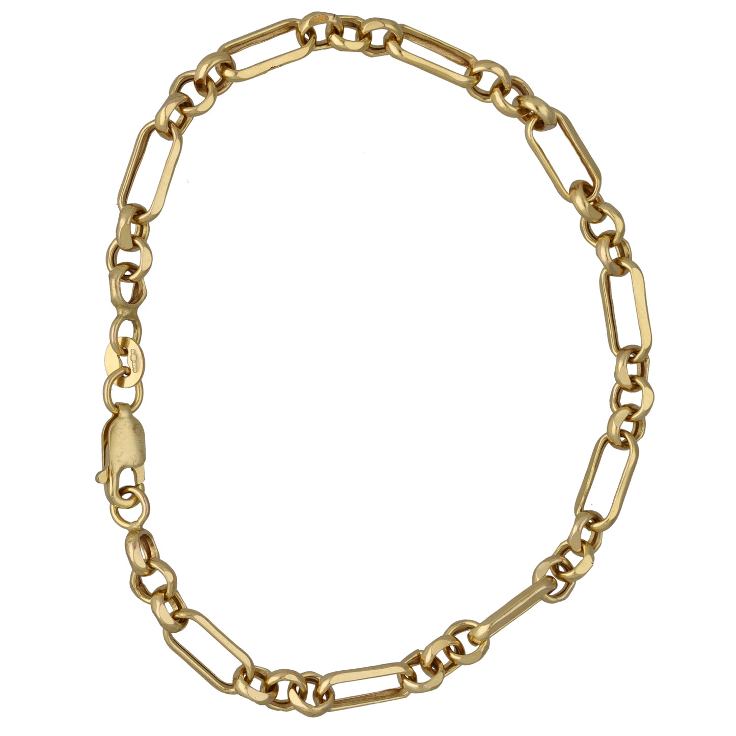 9ct Gold Figaro Bracelet