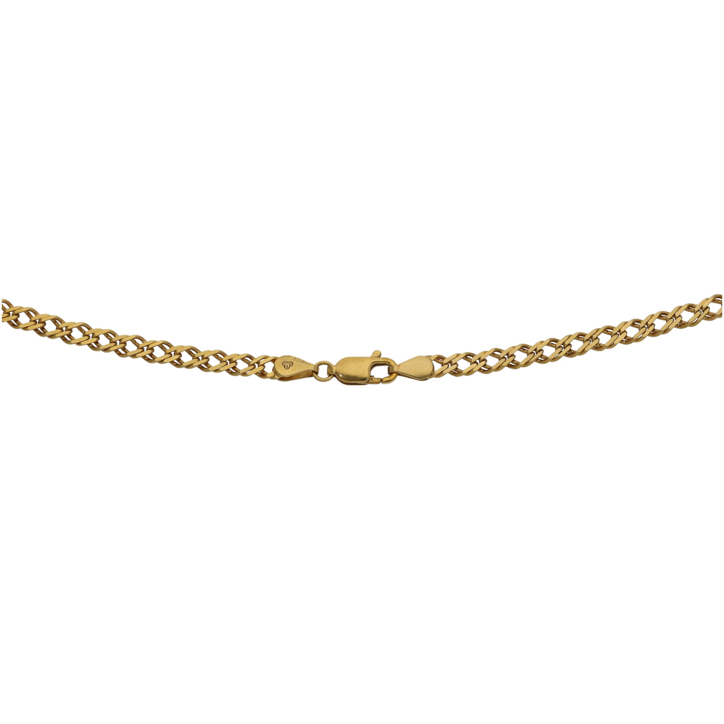 9ct Gold Double Curb Chain 20"
