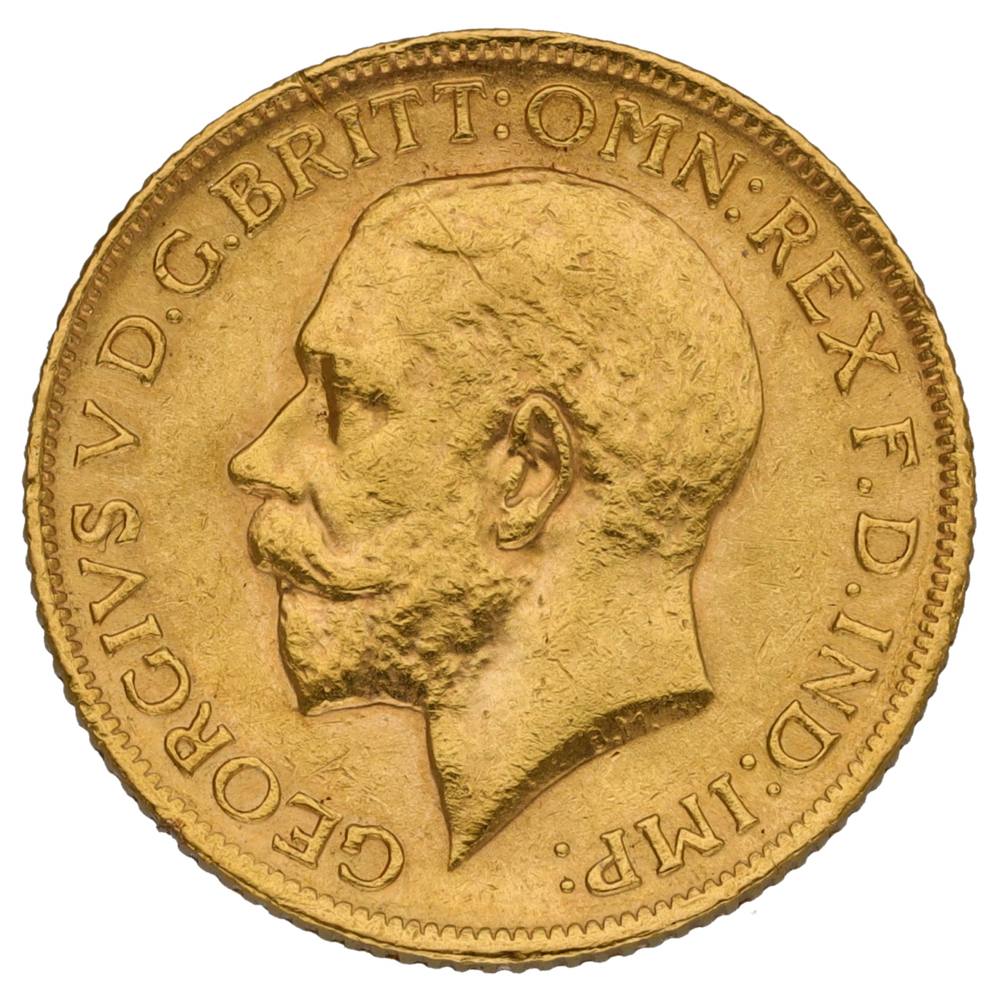 22ct Gold King George V Full Sovereign Coin 1913
