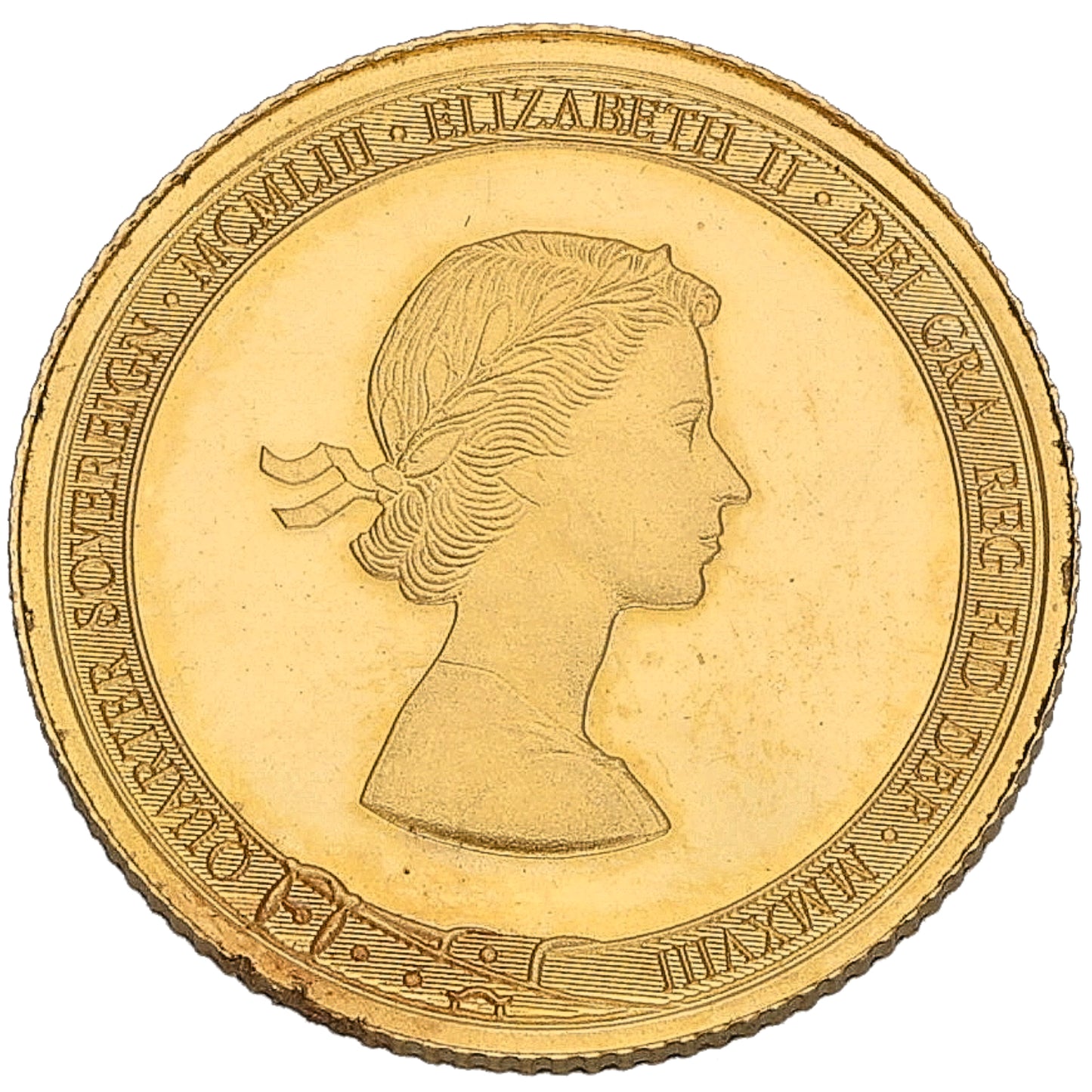 22ct Gold Queen Elizabeth II Quarter Sovereign Coin 2018