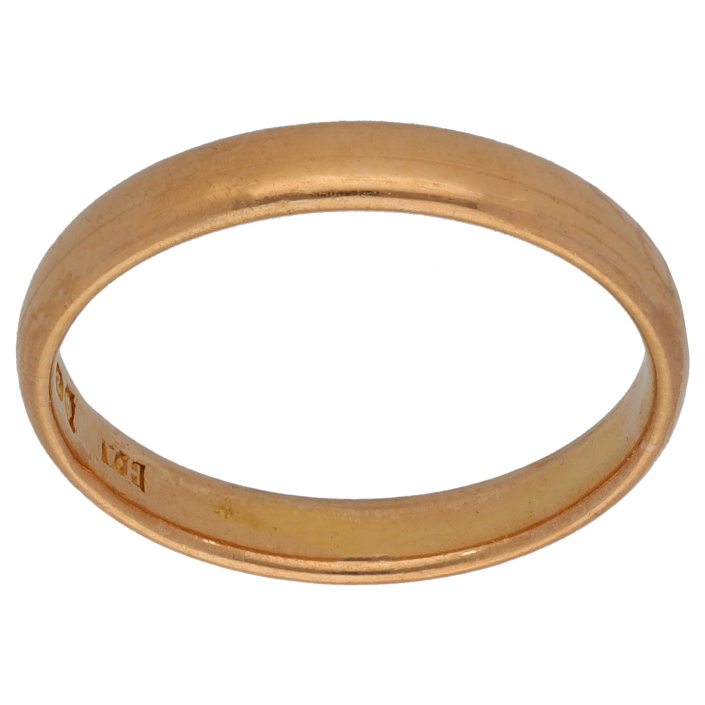 22ct Gold Plain Wedding Ring Size N