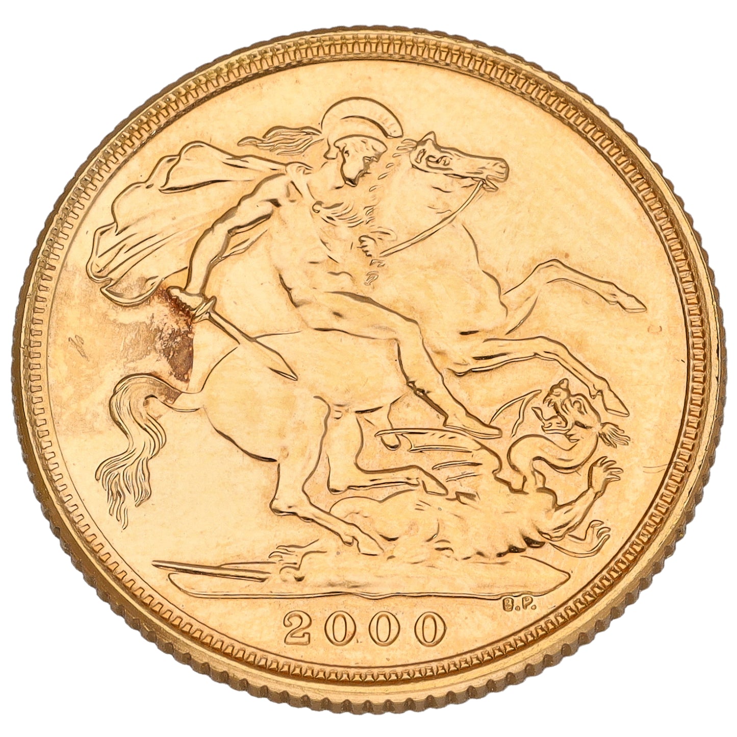 22ct Gold Queen Elizabeth II Full Sovereign Coin 2000