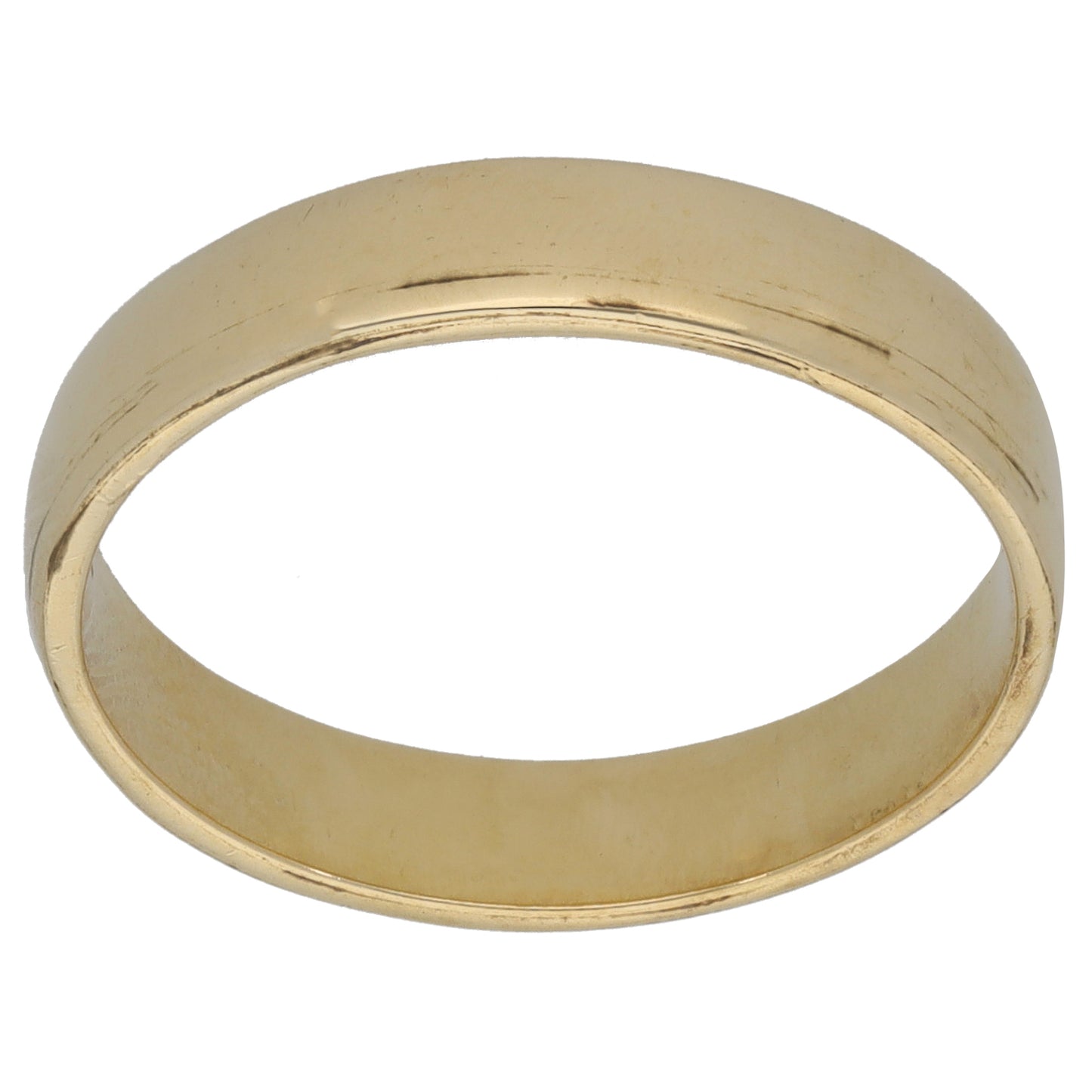9ct Gold Plain Wedding Ring Size S