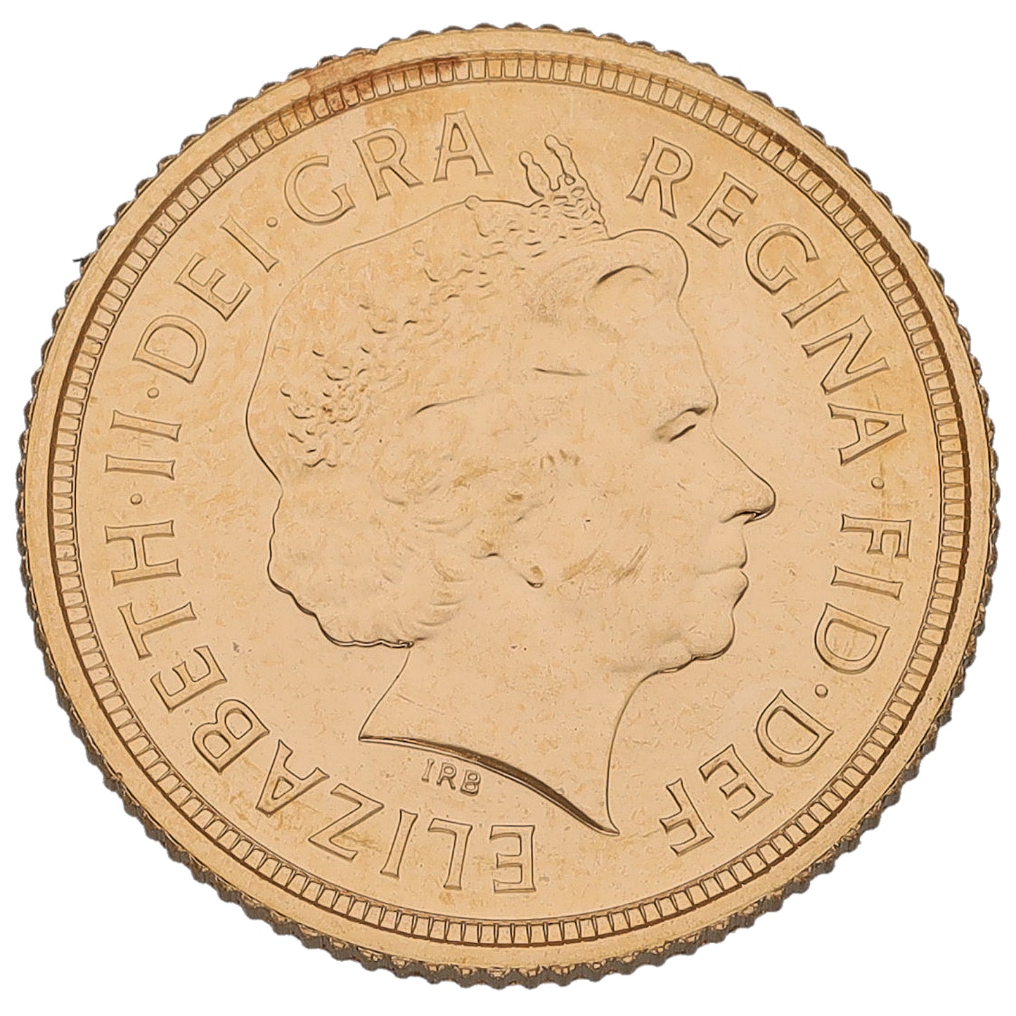 22ct Gold Queen Elizabeth II Half Sovereign Coin 2010