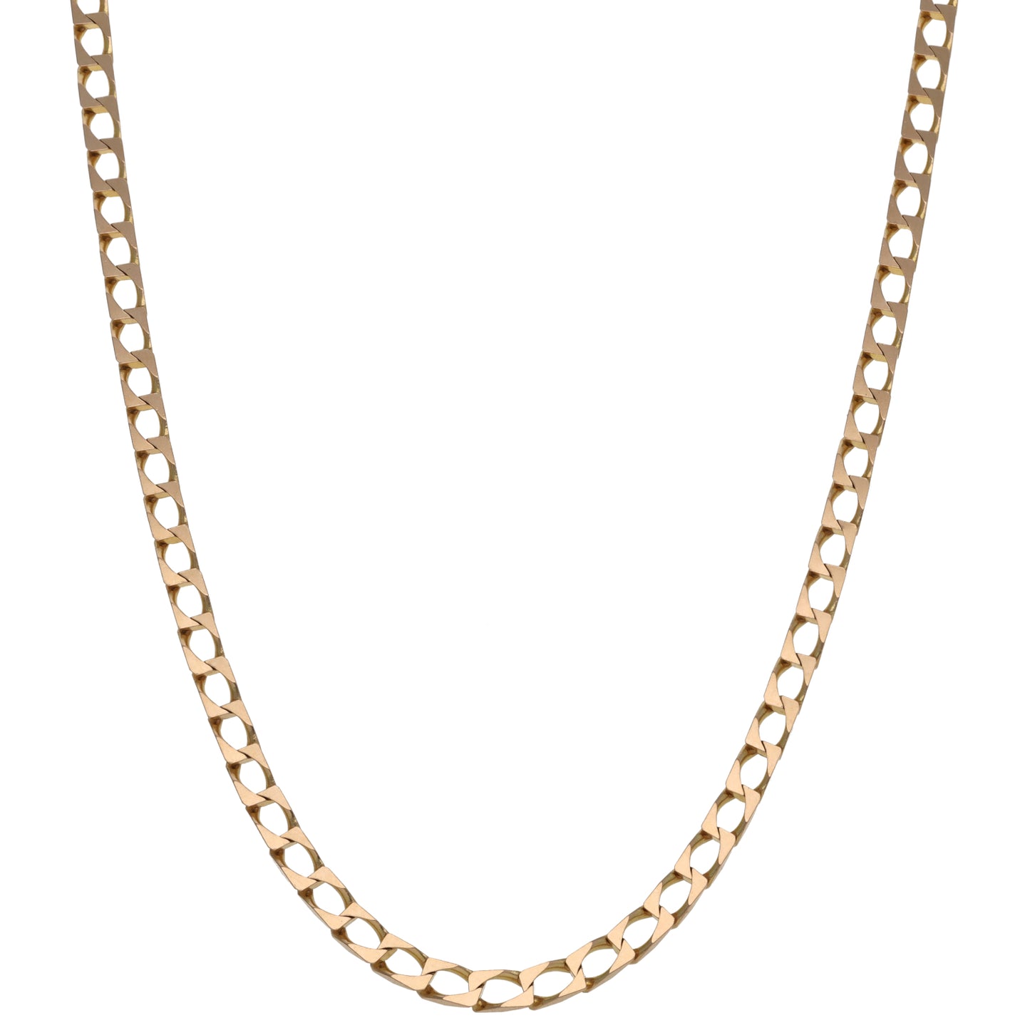 9ct Gold Curb Chain 24"