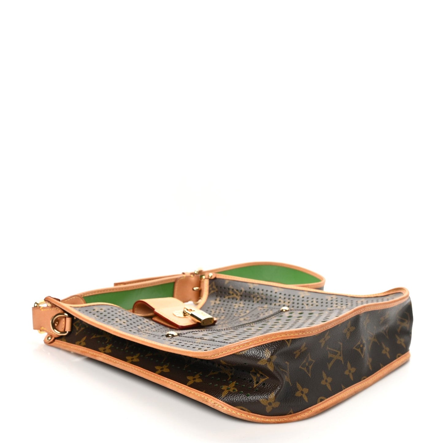 Louis Vuitton Limited Edition Musette Monogram Perfo Coated Canvas Bag - Green