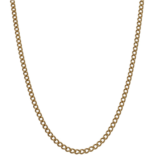 9ct Gold Curb Chain 30"