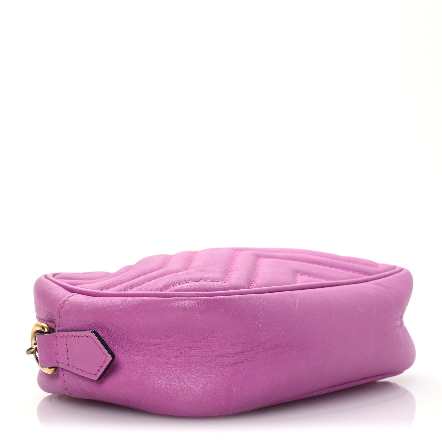 Gucci Mini GG Marmont Matelasse Calfskin Chain Shoulder Bag - Porcelain Rose