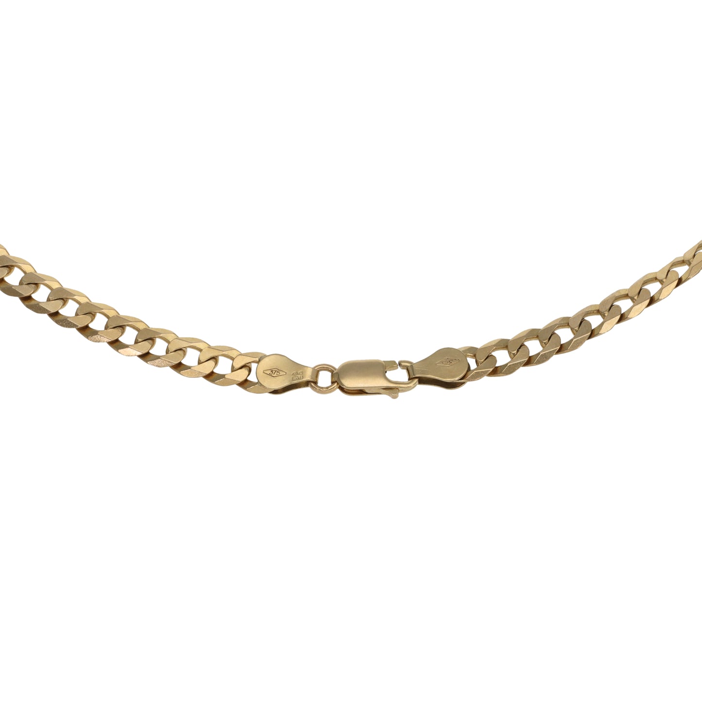 9ct Gold Curb Chain 22"