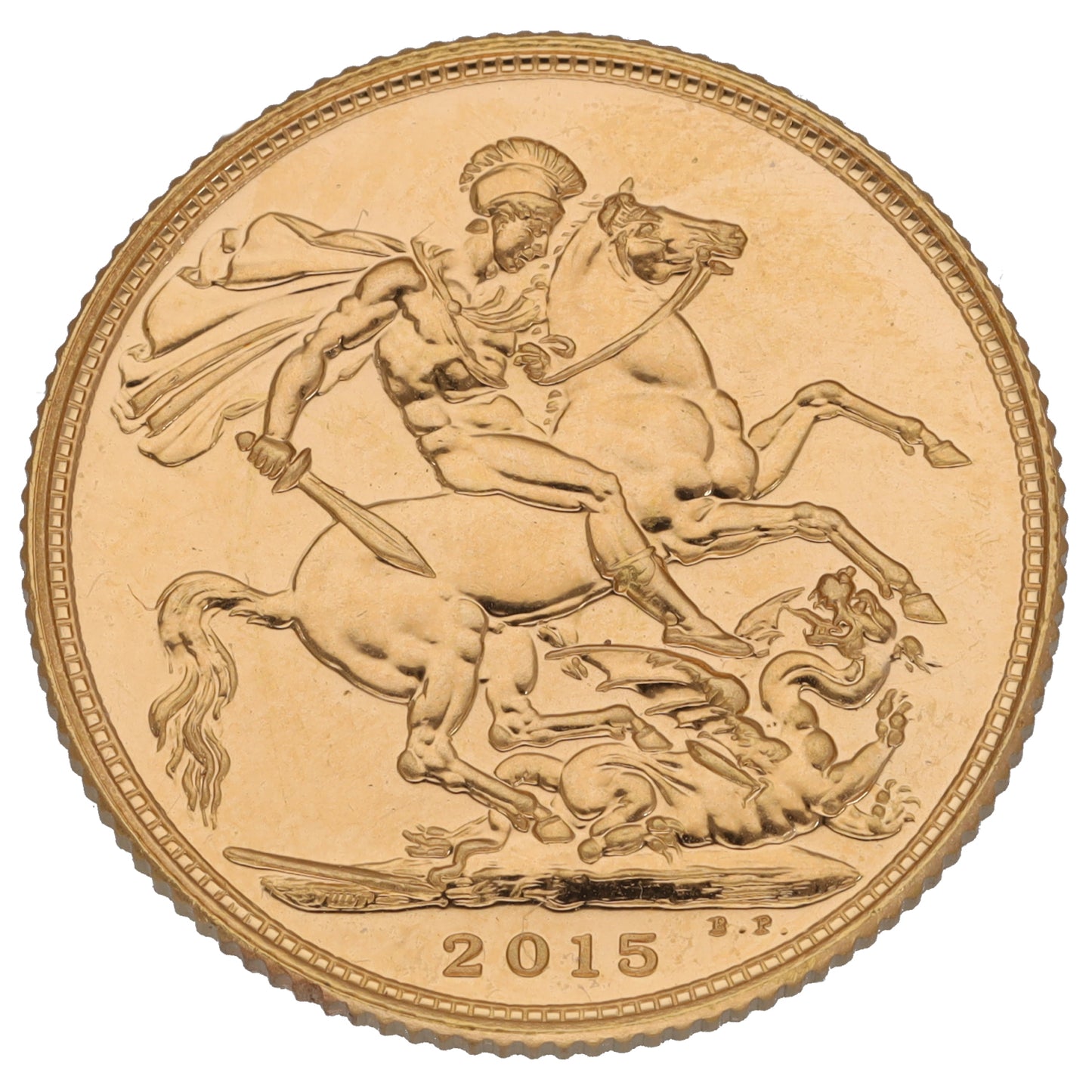 22ct Gold Queen Elizabeth II Full Sovereign Coin 2015