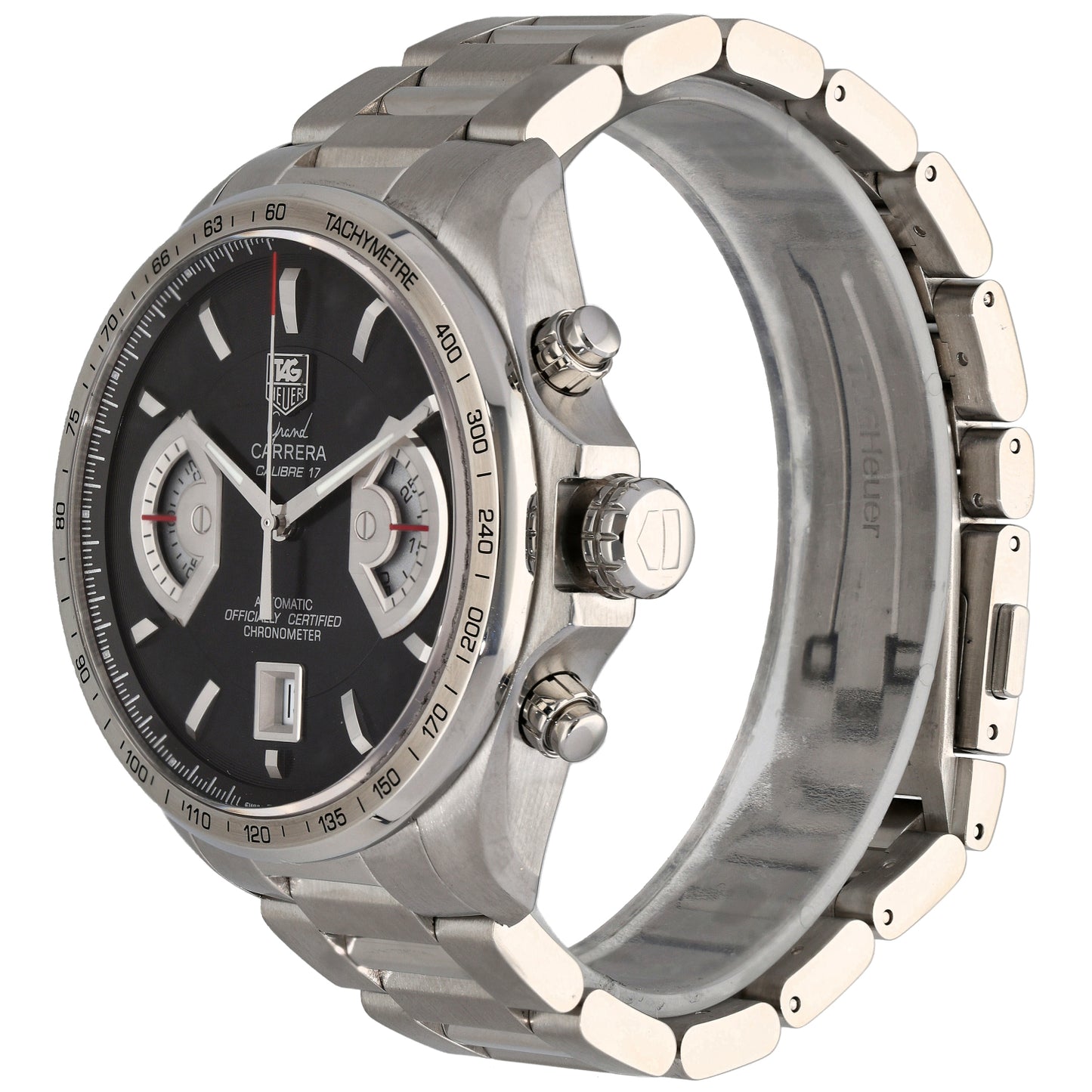 Tag Heuer Grand Carrera CAV511A 43mm Stainless Steel Watch
