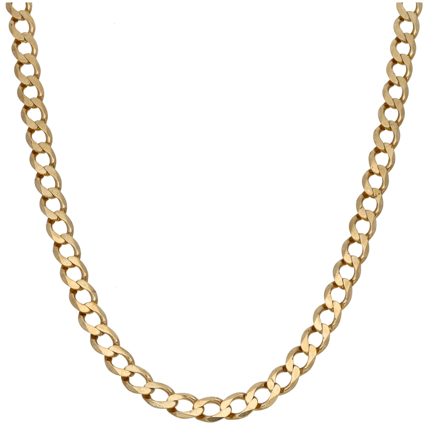 9ct Gold Curb Chain 26"