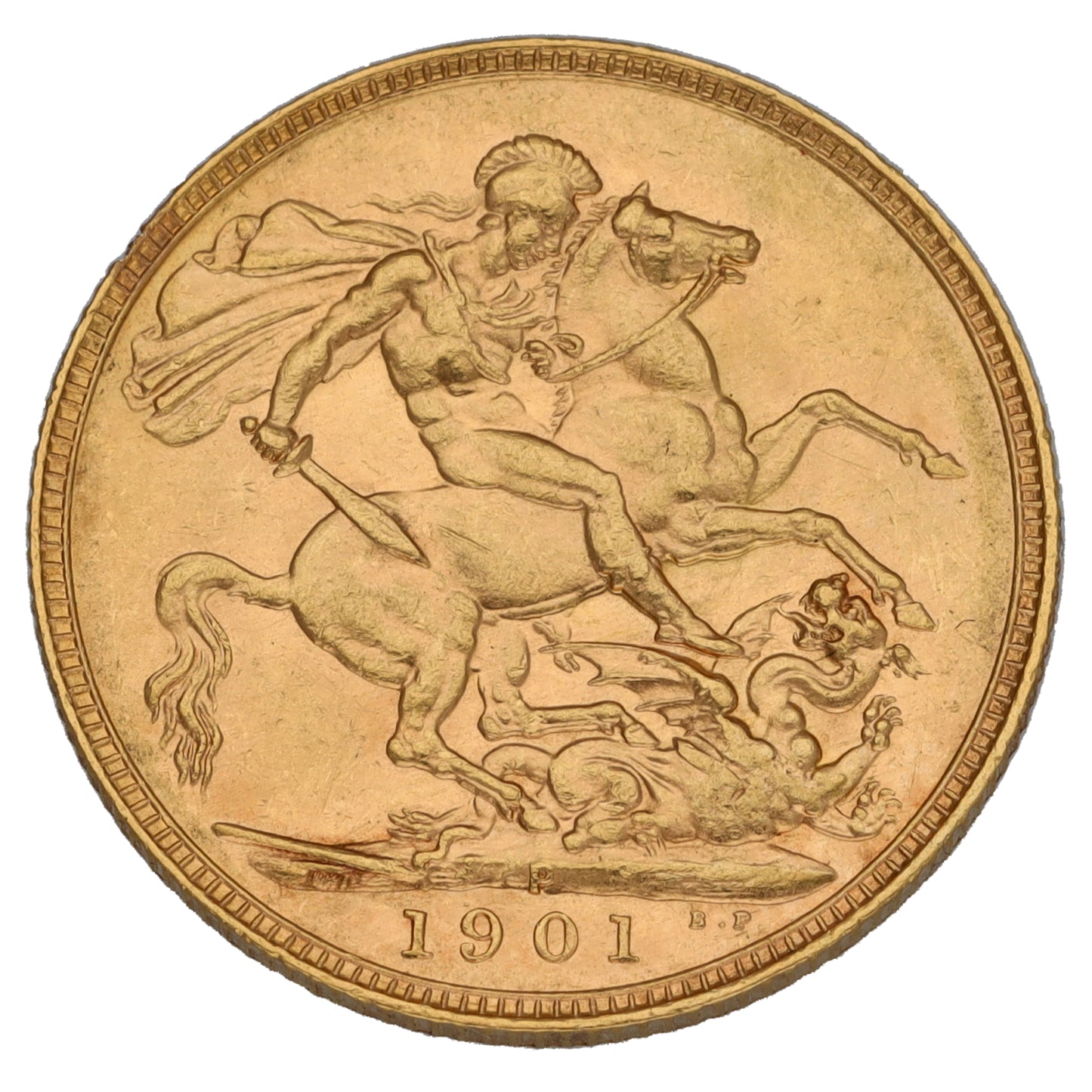 22ct Gold Queen Elizabeth II Full Sovereign Coin 1901