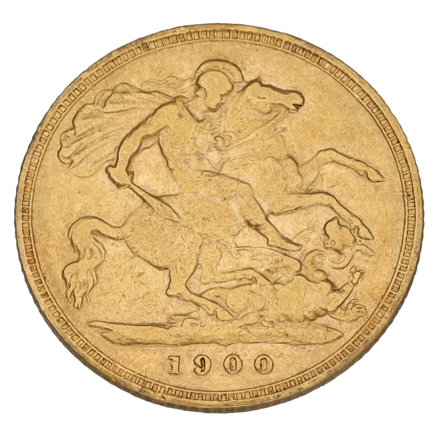 22ct Gold Queen Victoria Half Sovereign Coin 1900
