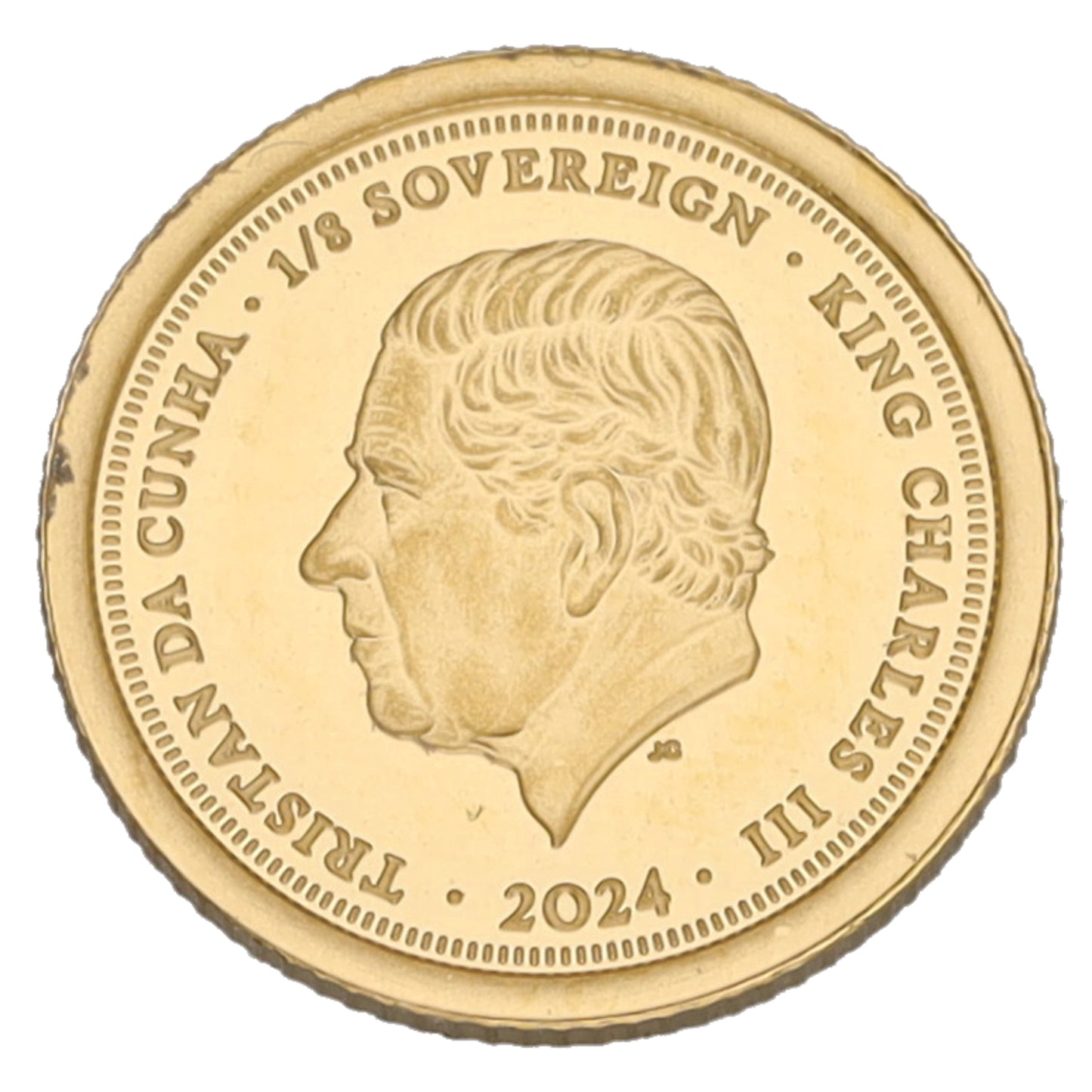 22ct Gold King Charles III Eighth Sovereign Coin 2024