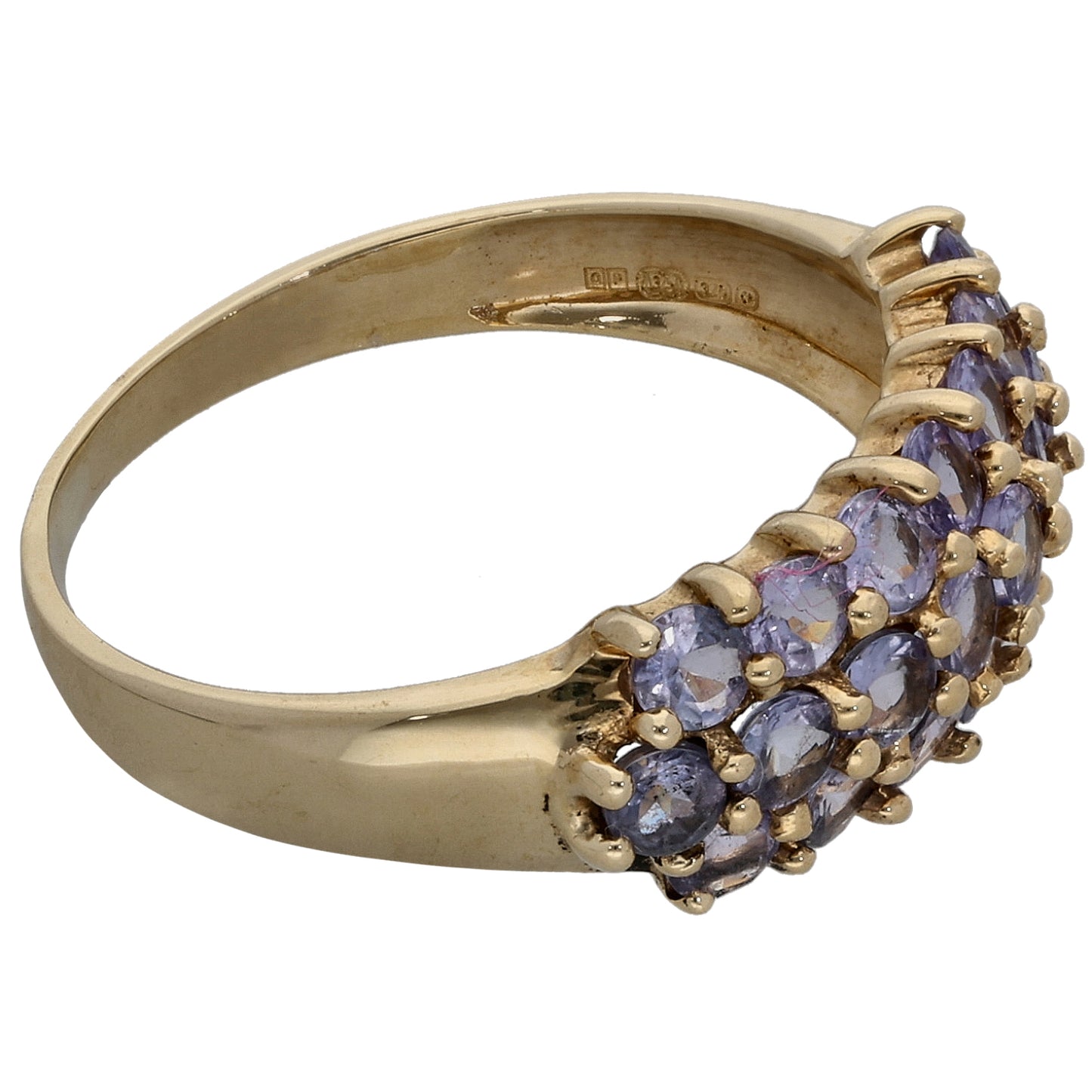 9ct Gold Tanzanite Dress/Cocktail Ring Size N