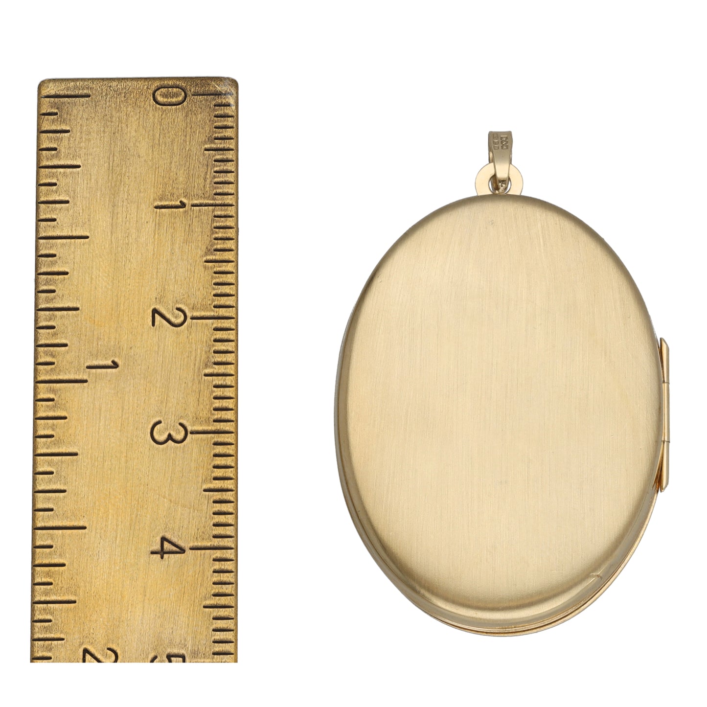 9ct Gold Patterned Locket Pendant