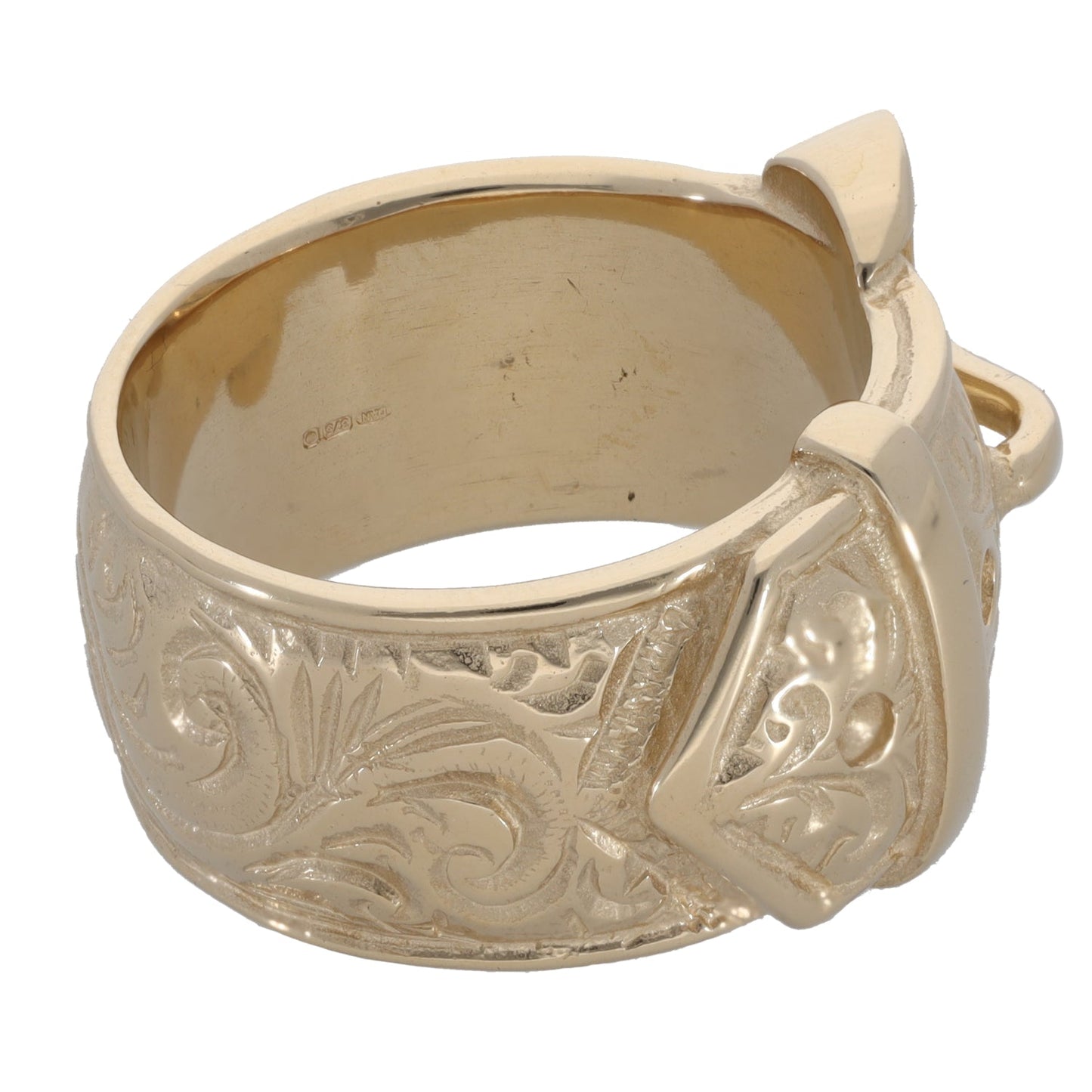 New 9ct Gold Buckle Ring