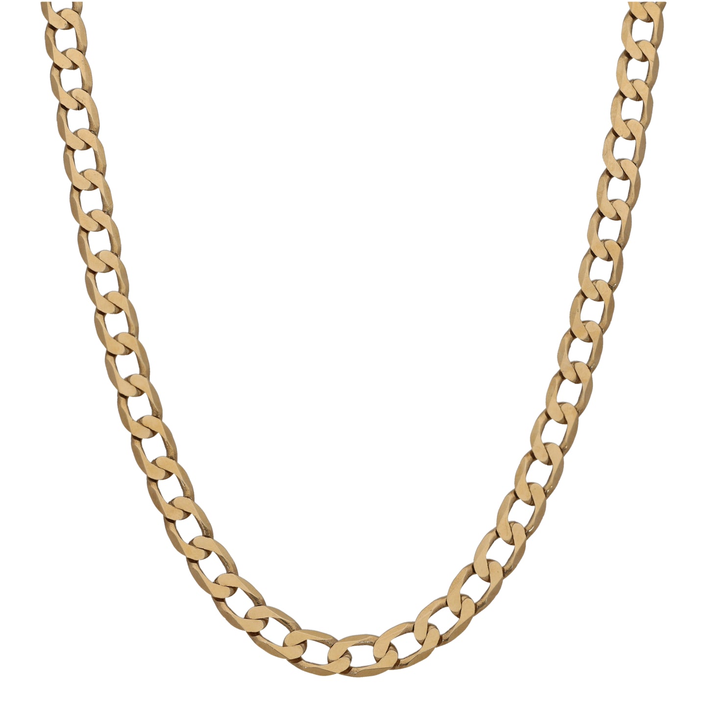 9ct Gold Curb Chain 18"