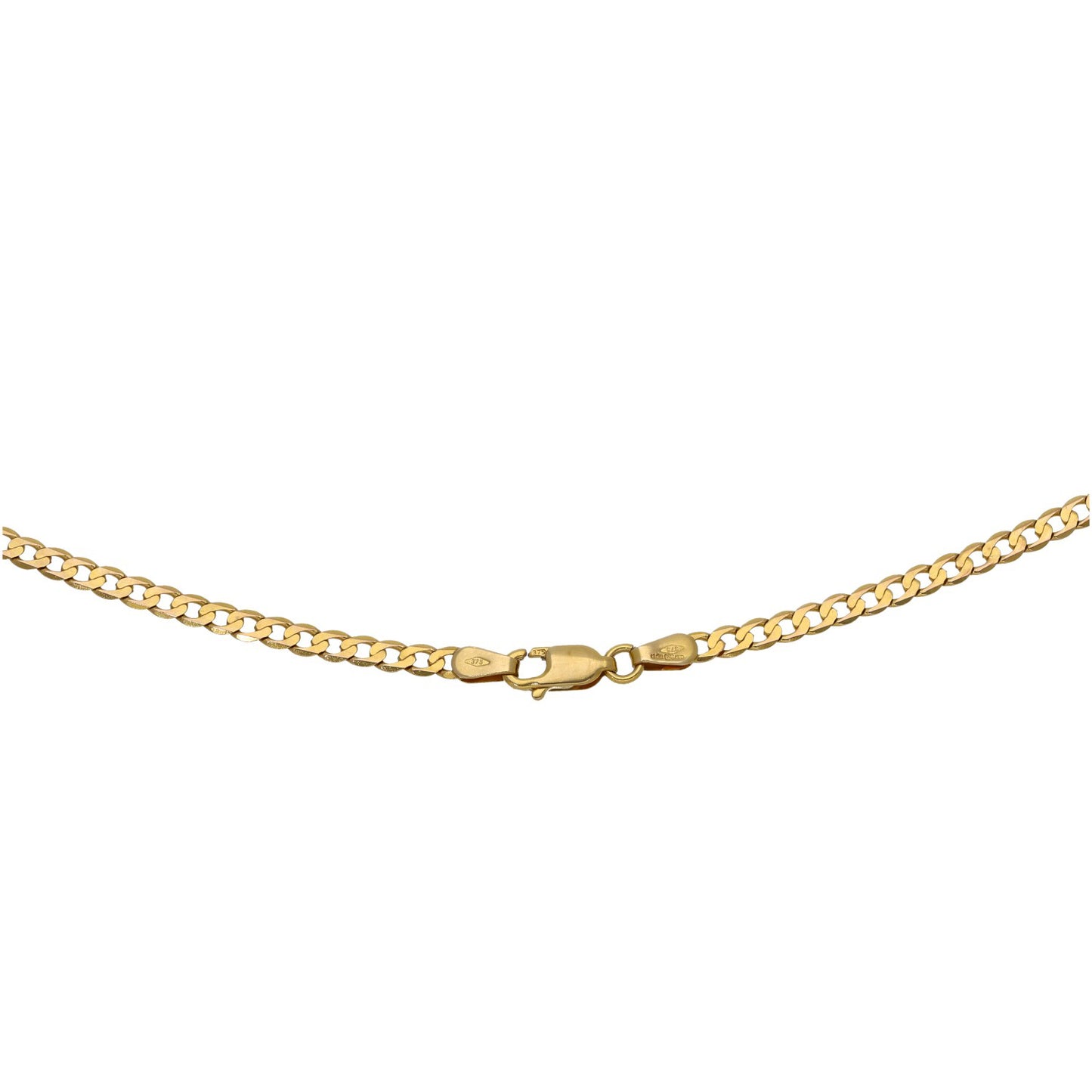 9ct Gold Curb Chain 22"