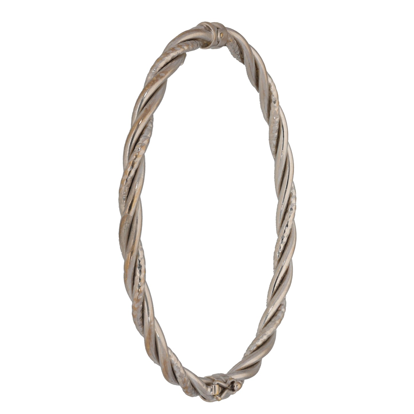 18ct White Gold Hinged/Clasp Bangle