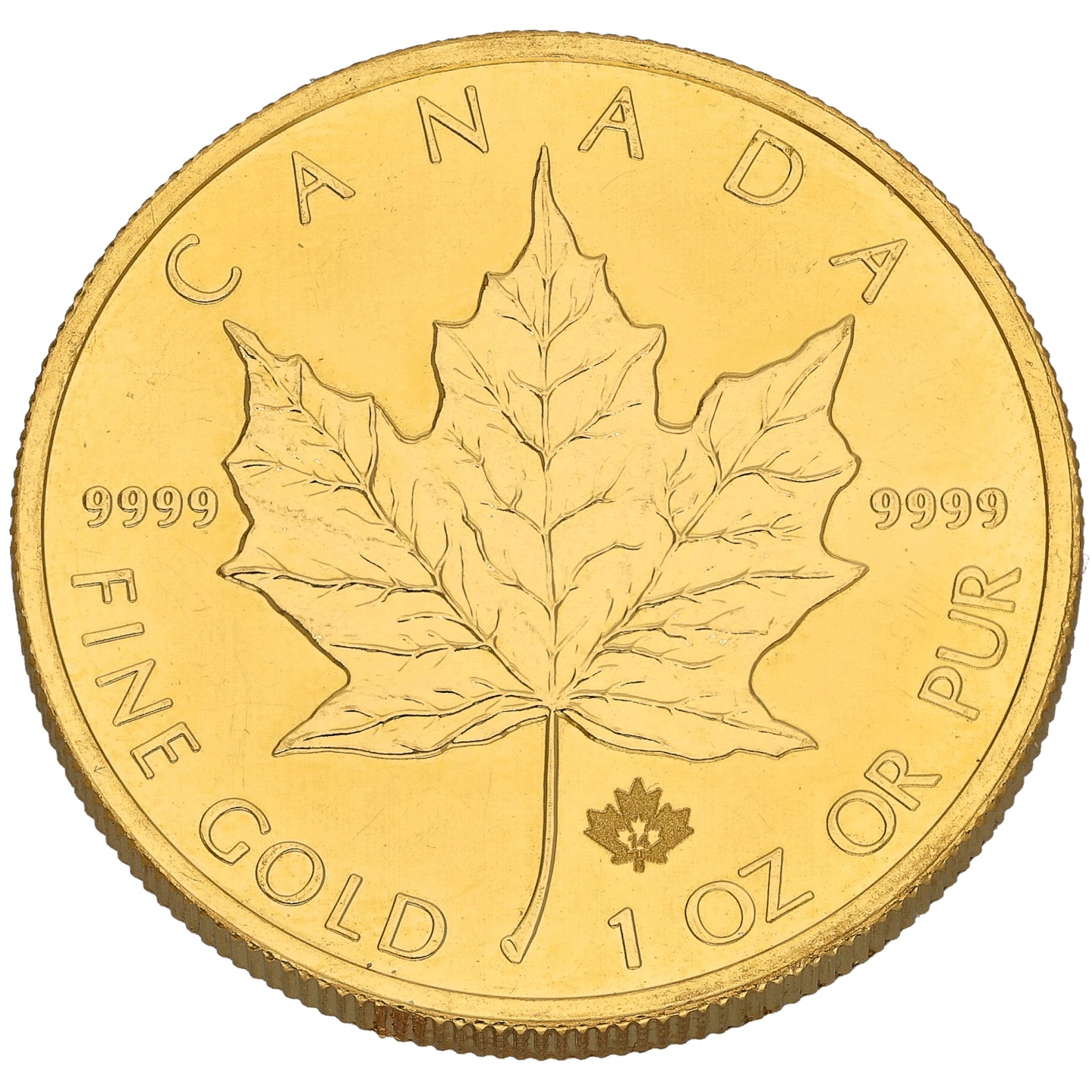 24ct Gold Canada Maple 1 OZ Coin 2014
