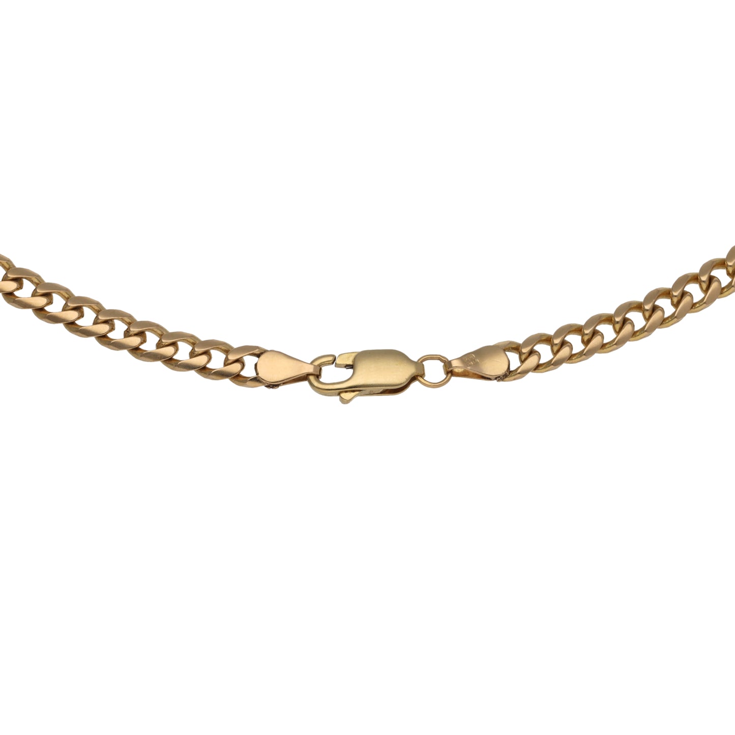 9ct Gold Curb Chain 18"